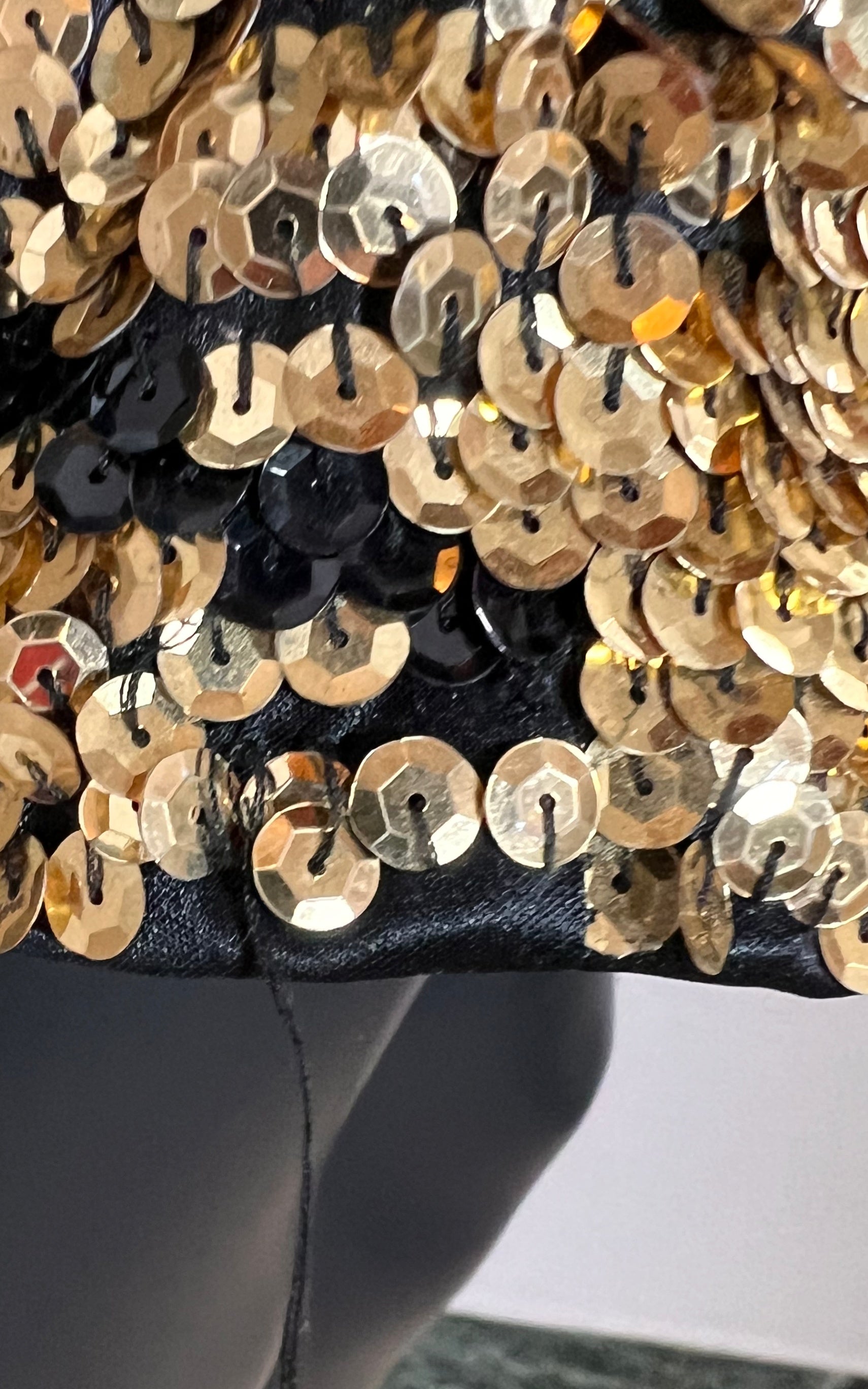 Abito da sera vintage con paillettes anni '90