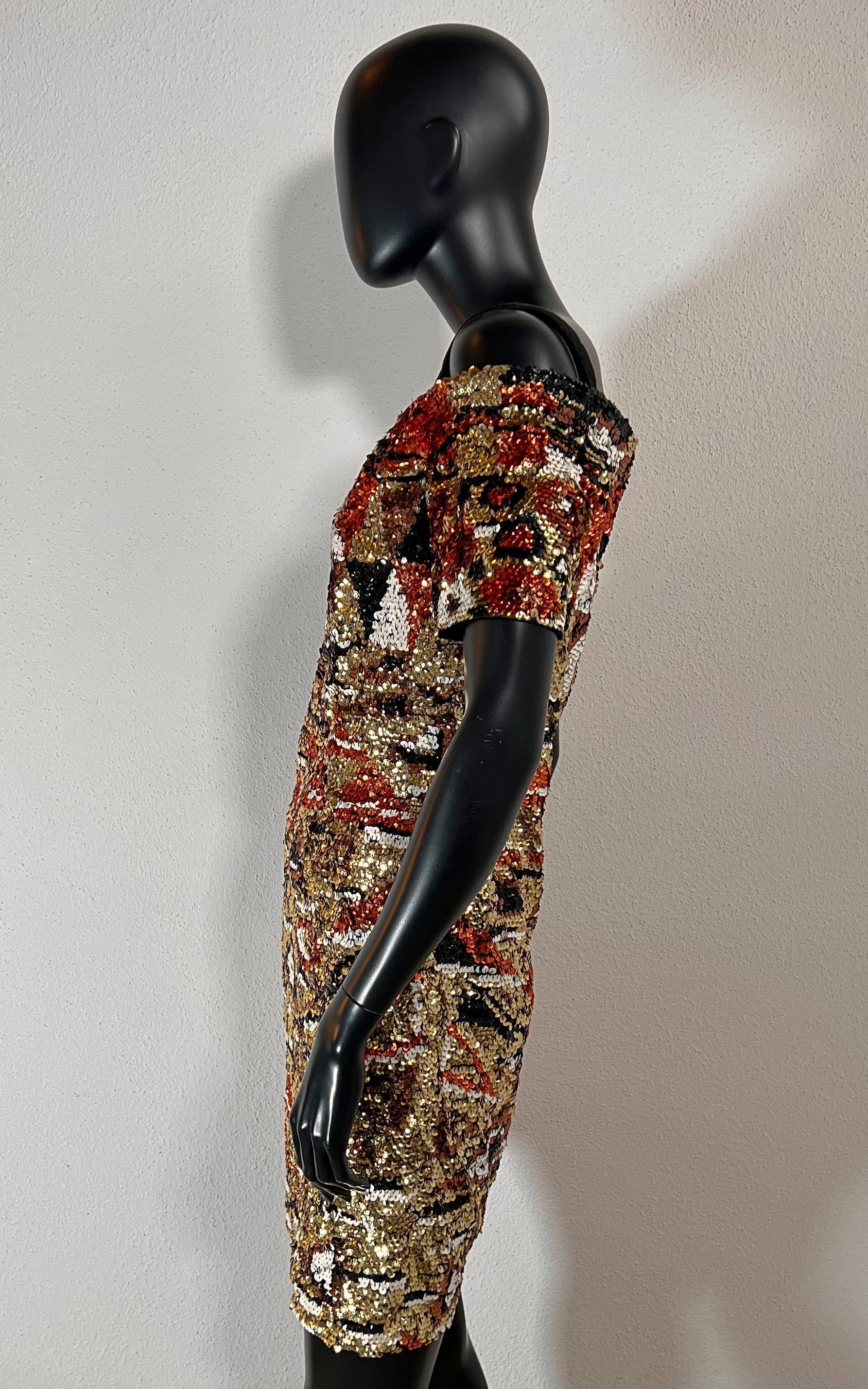 Abito da sera vintage con paillettes anni '90