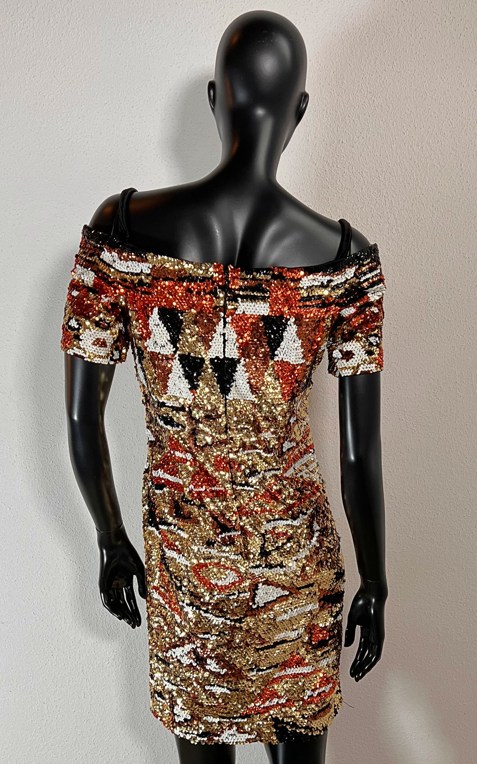 Abito da sera vintage con paillettes anni '90