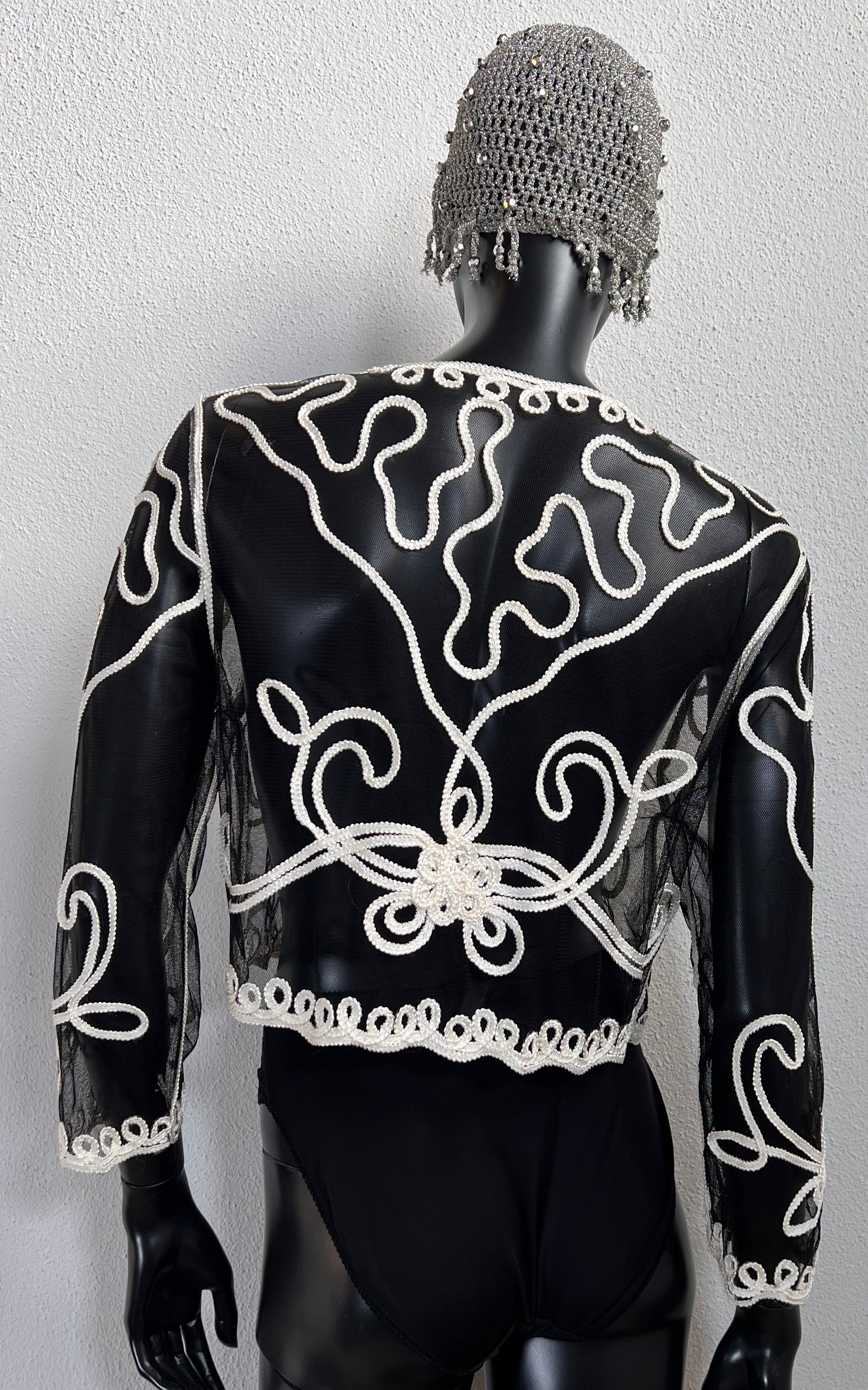 Vintage 90s Mesh Bolero Jacket