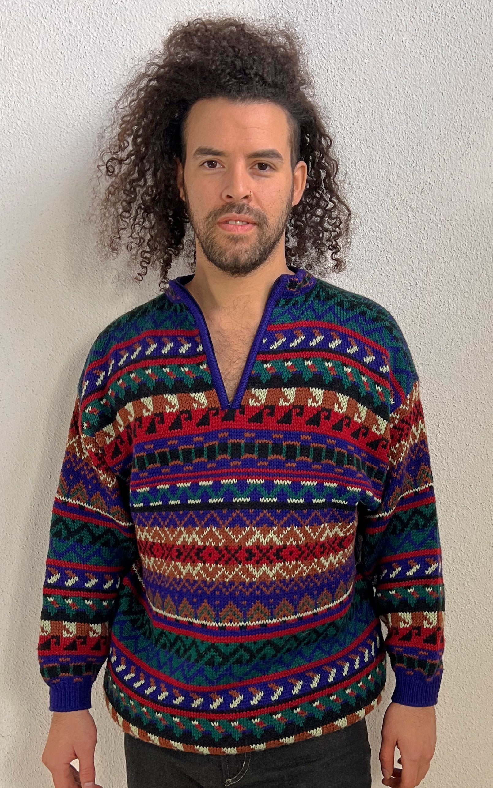 Vintage 90s Mens Benetton Knit Sweater