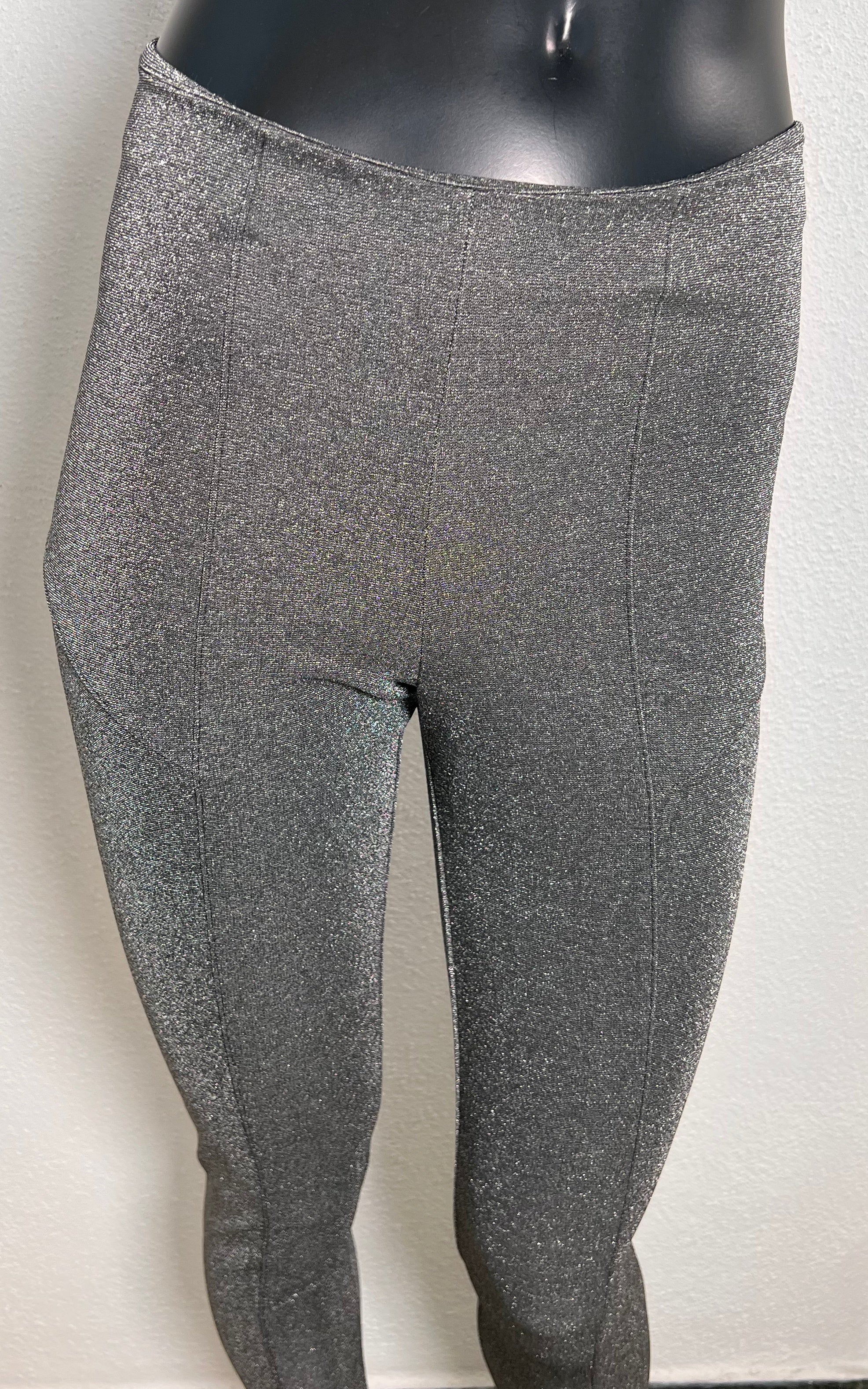 Pantaloni vintage anni '70 in argento da discoteca