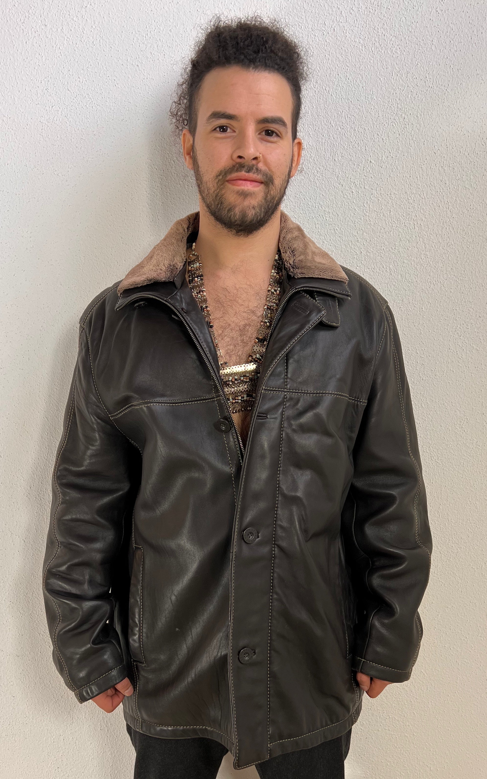 Vintage 90s MENS Werther International Nappa Leatherjacket