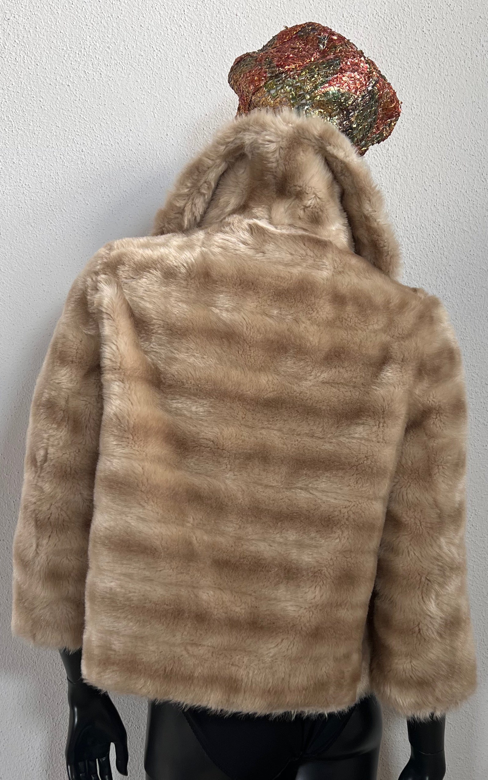 Giacca vintage in finto visone anni '60