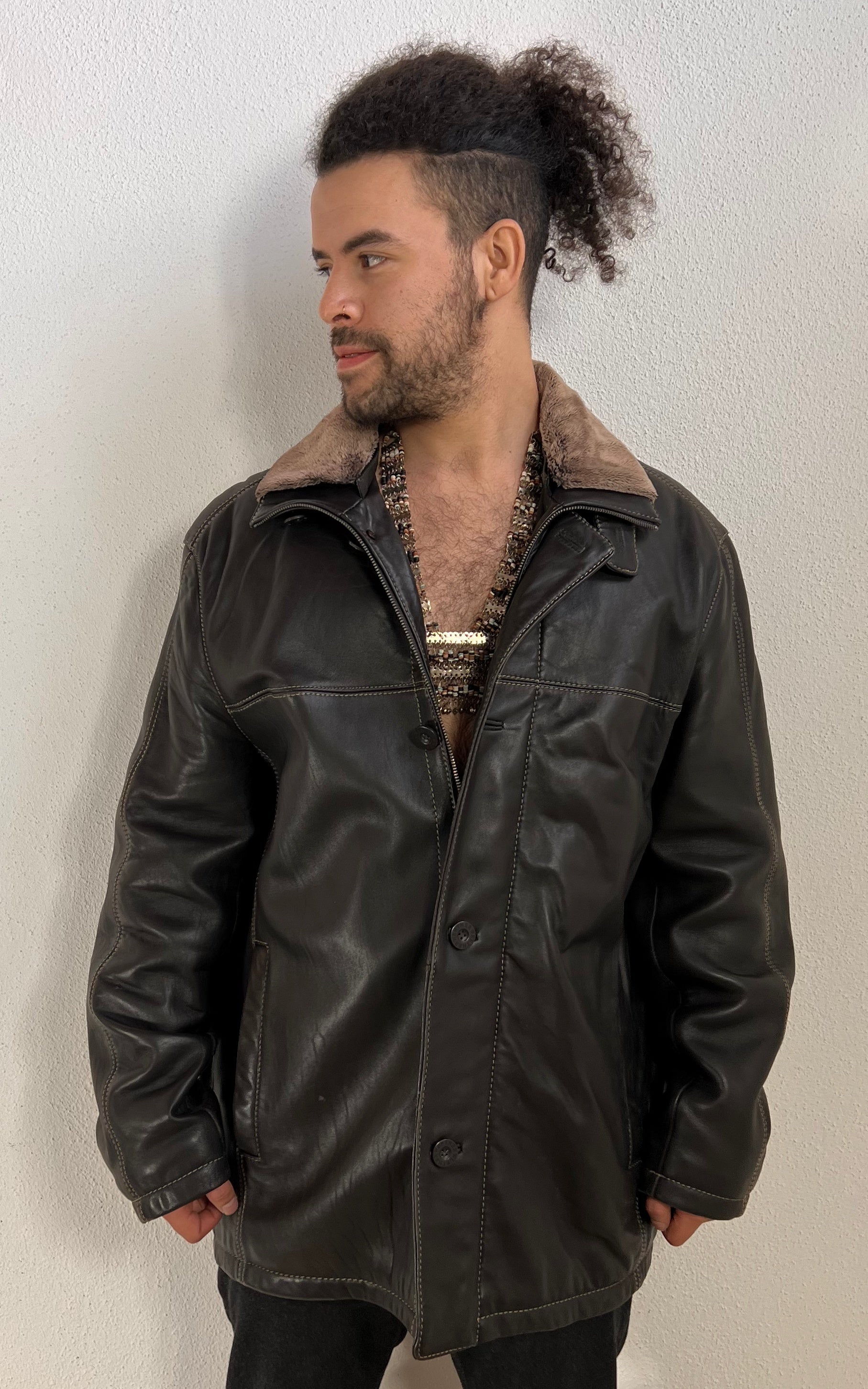 Vintage 90s MENS Werther International Nappa Leatherjacket
