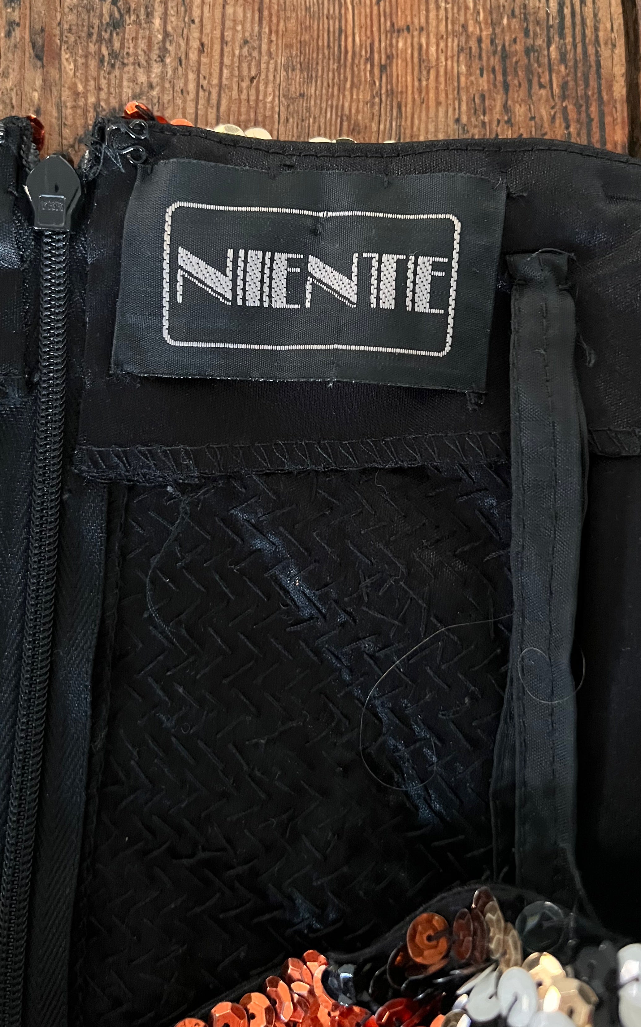 Abito da sera vintage con paillettes anni '90