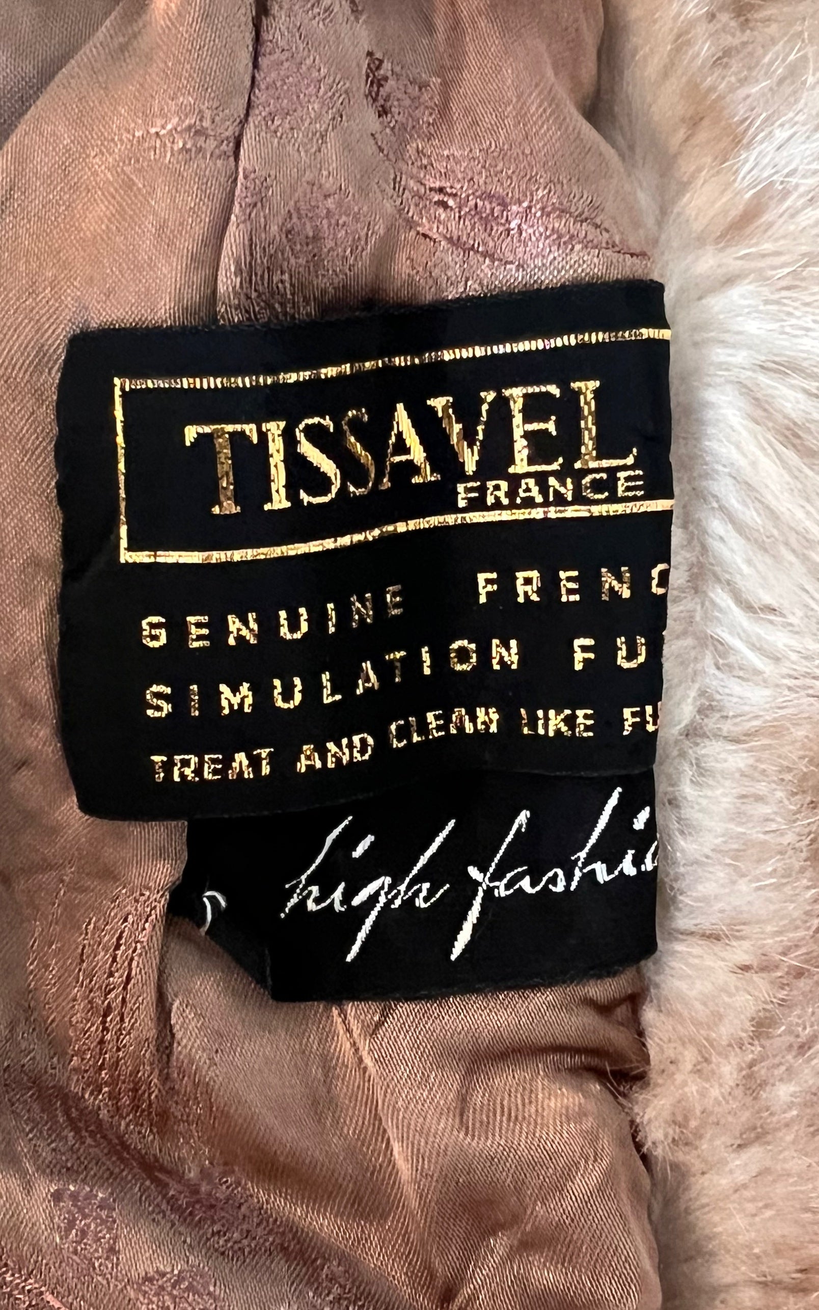 Giacca vintage in finto visone anni '60