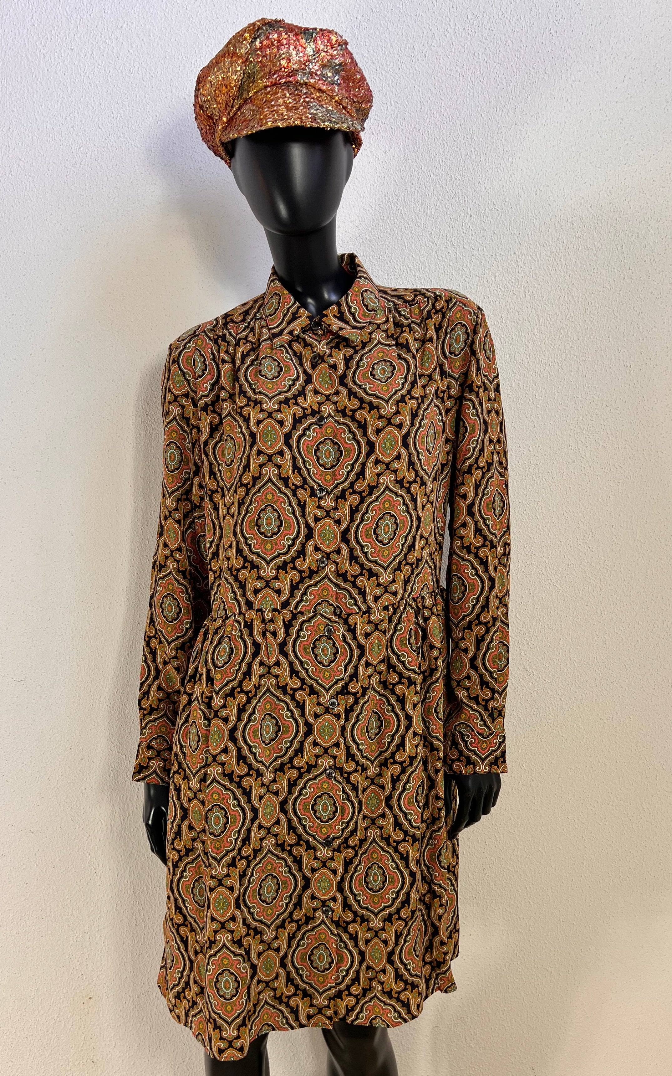 A.P.C. Silk Paisley Shirt Dress