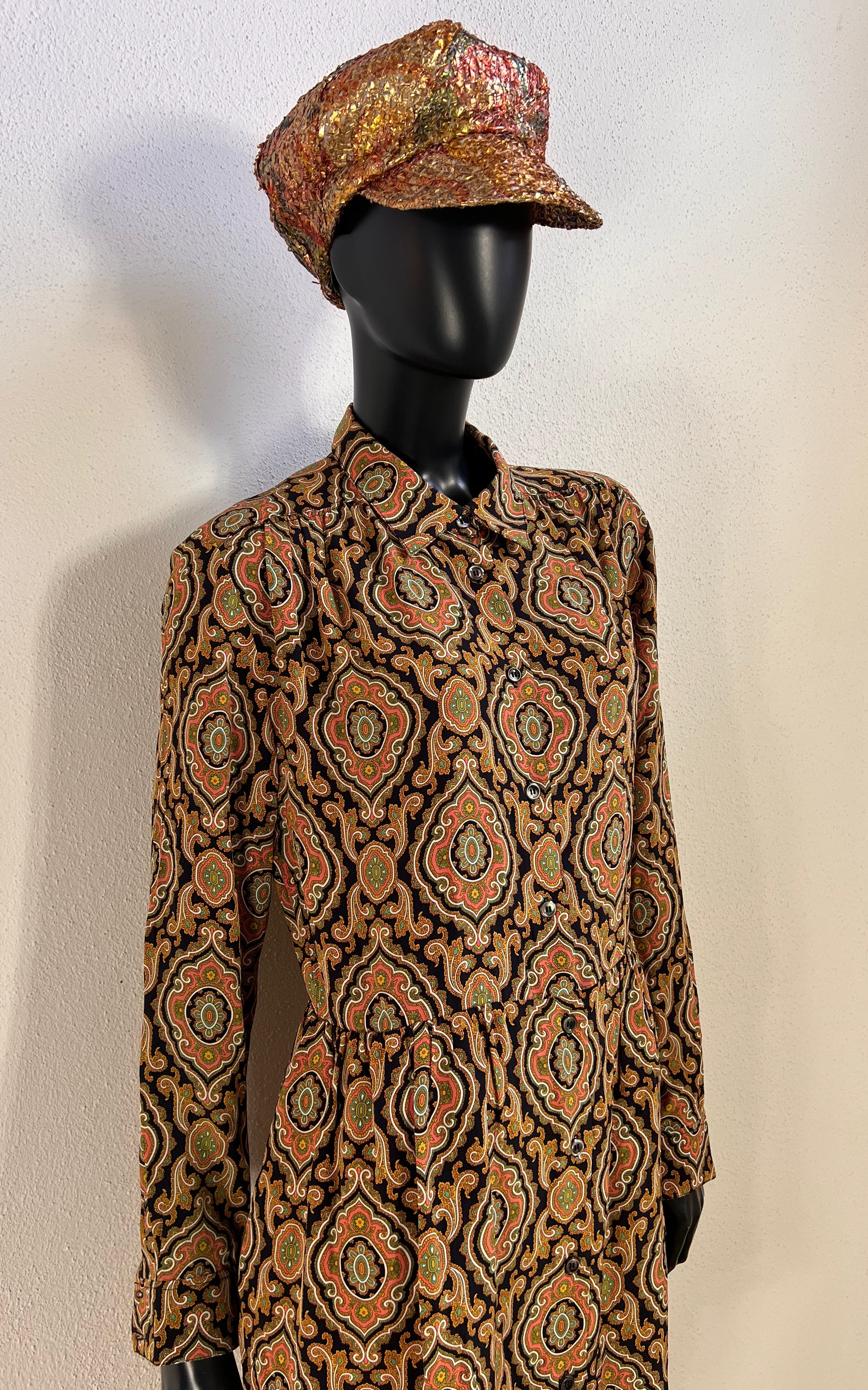 A.P.C. Silk Paisley Shirt Dress