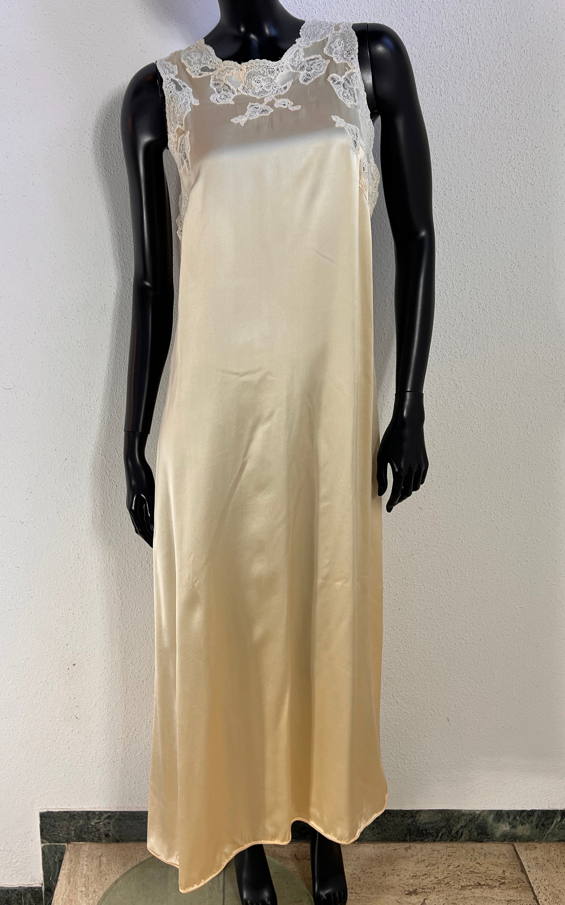 La Perla Ivory Silk Lace Maxi Dress