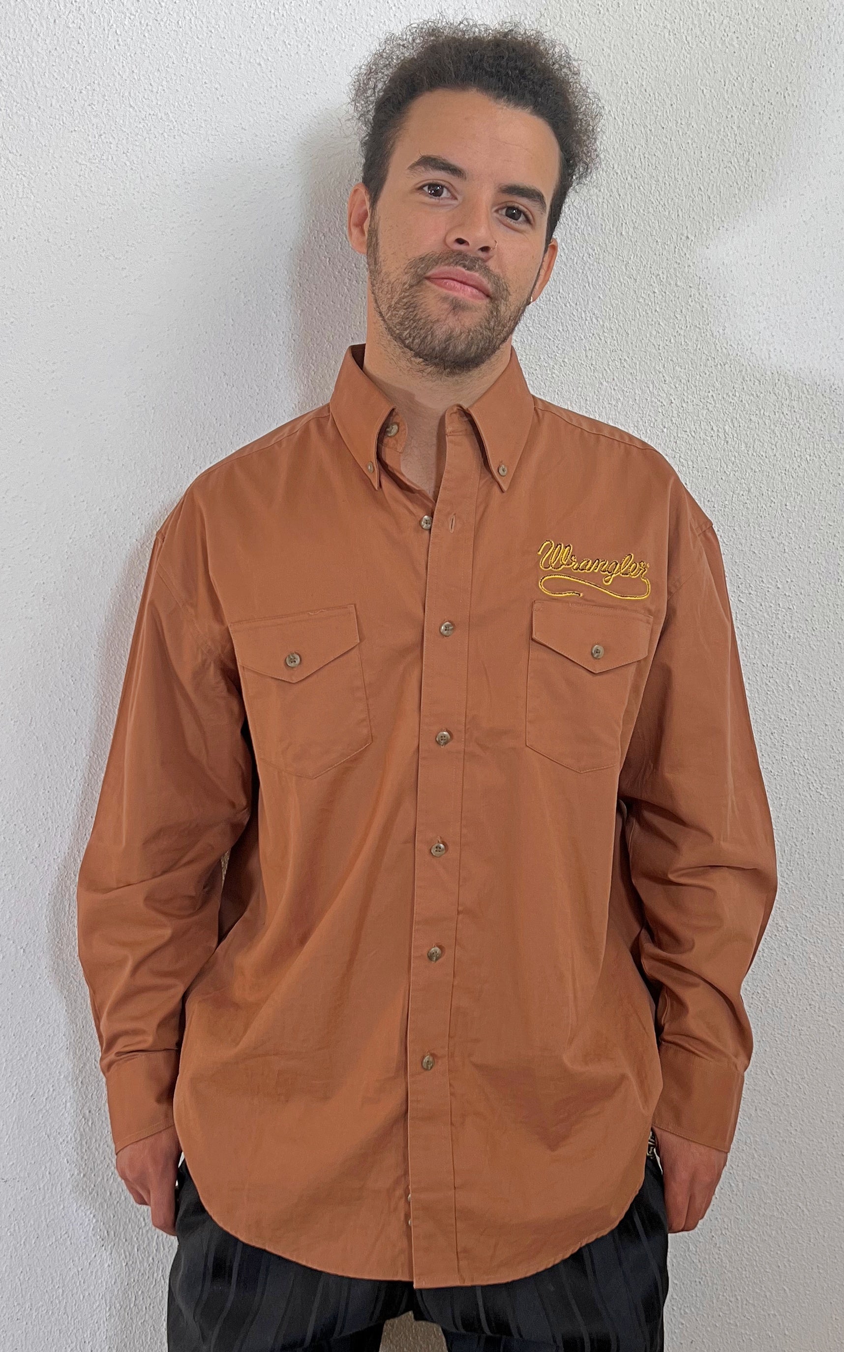 Vintage MENS 70s Wrangler Button Down Shirt