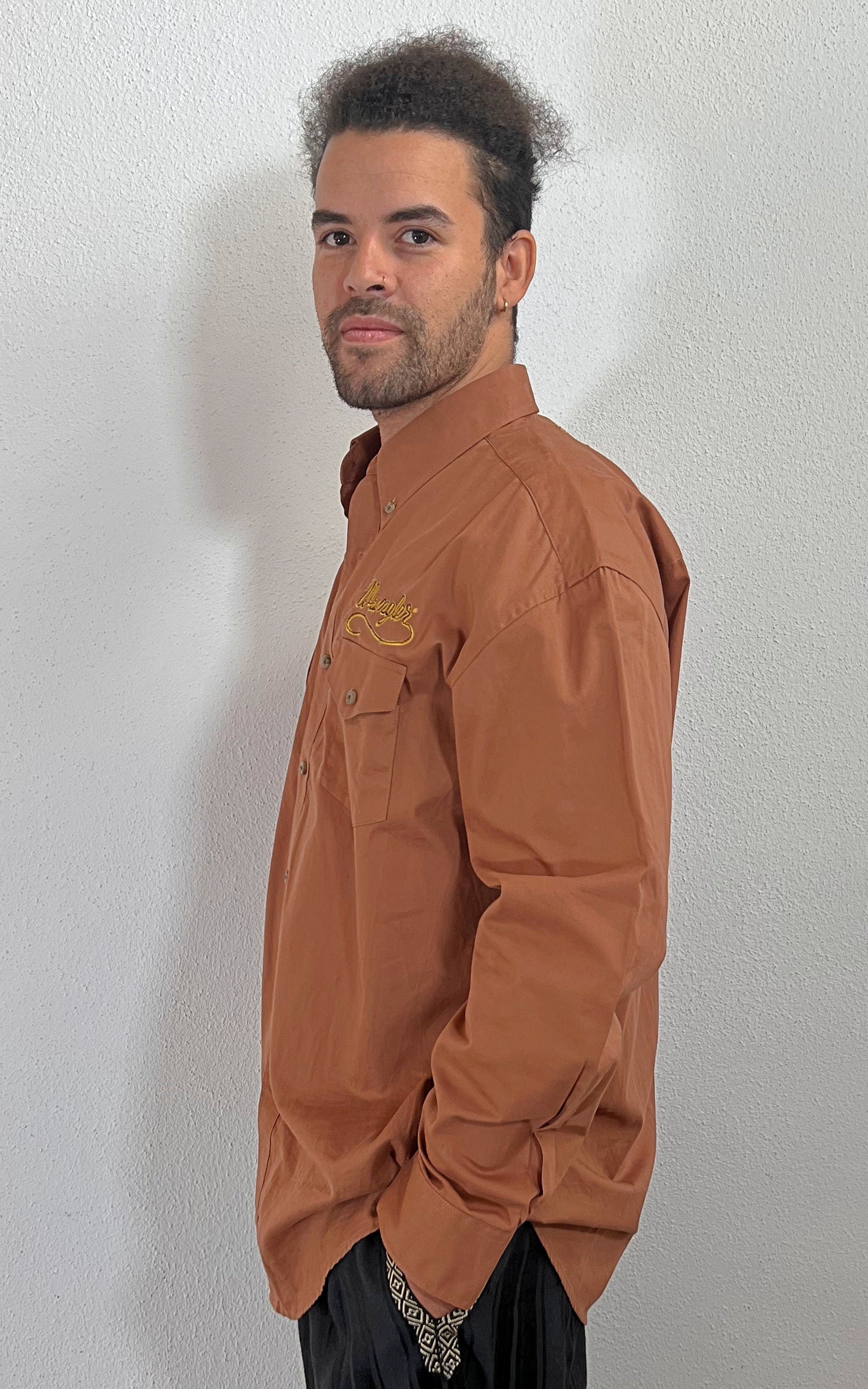 Vintage MENS 70s Wrangler Button Down Shirt