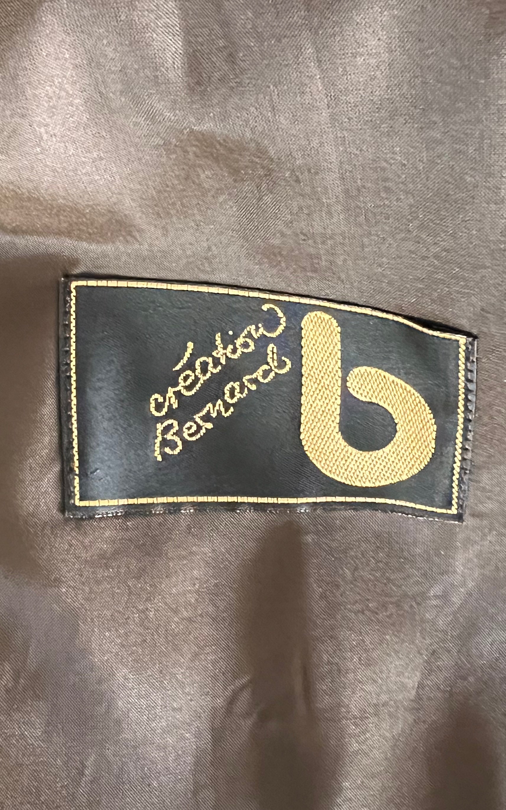 Vintage 1980s Brown Suede Leather Two-Piece Skirt Suit – Creation Bernard