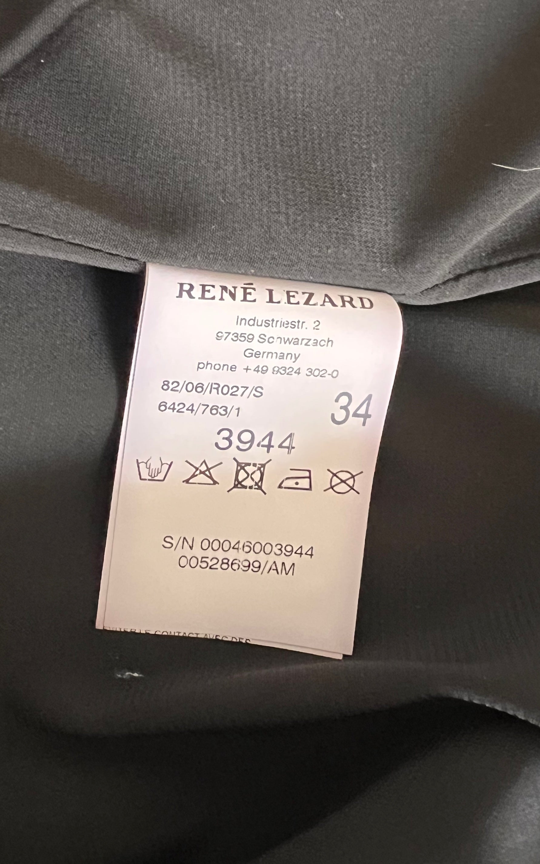 René Lezard Striped Asymmetric Wrap Skirt