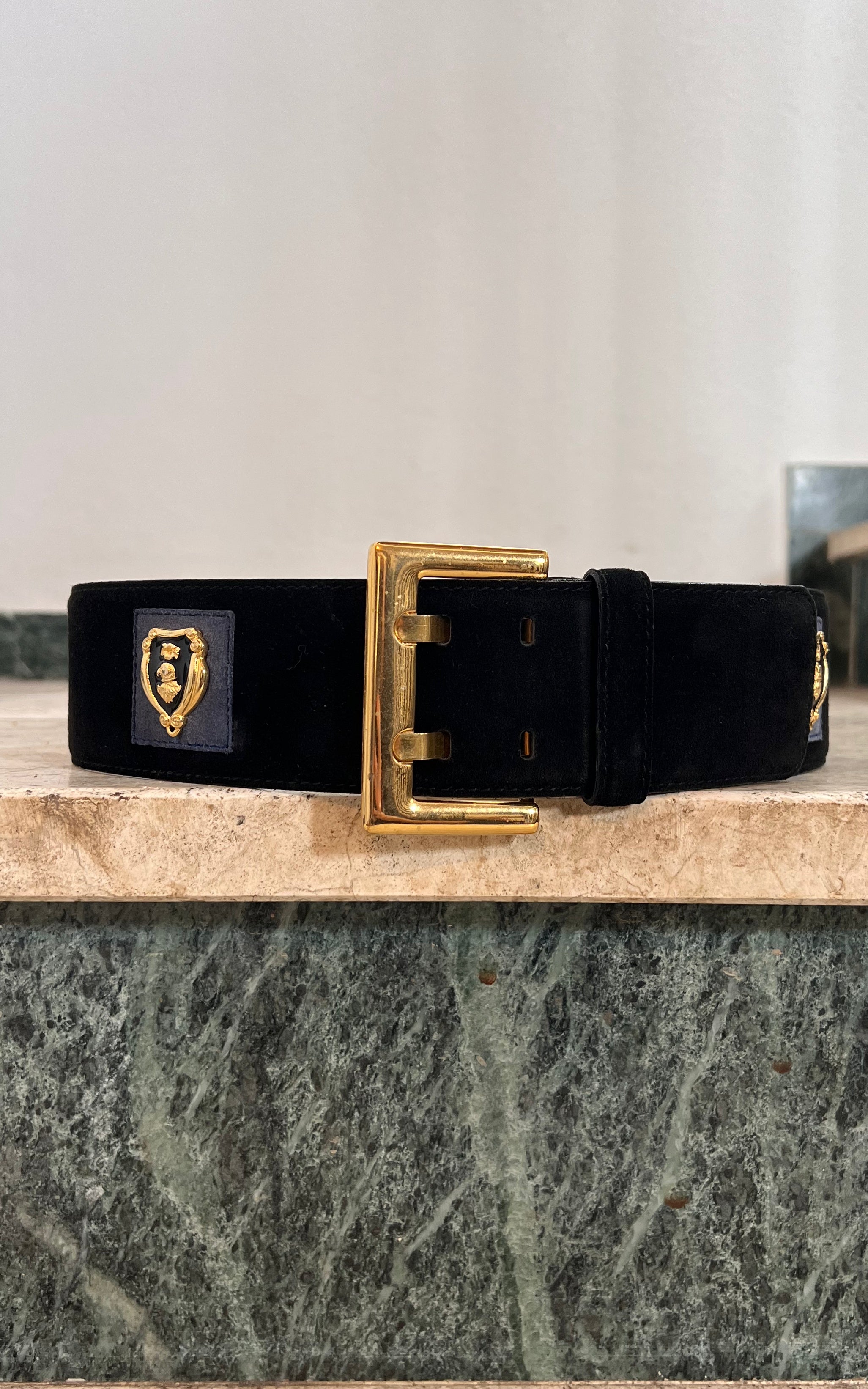 Vintage 90s Escada Suede Belt