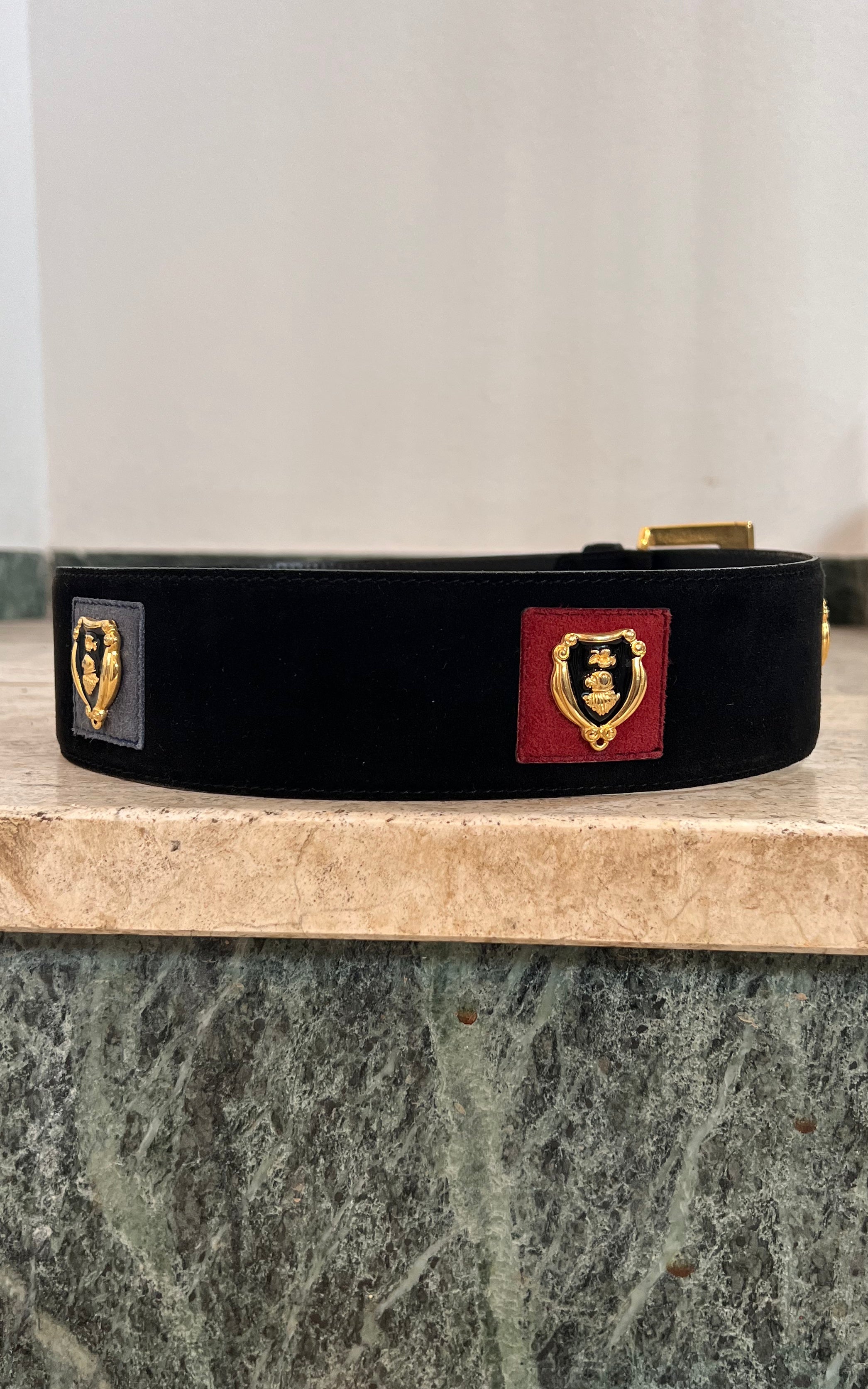 Vintage 90s Escada Suede Belt