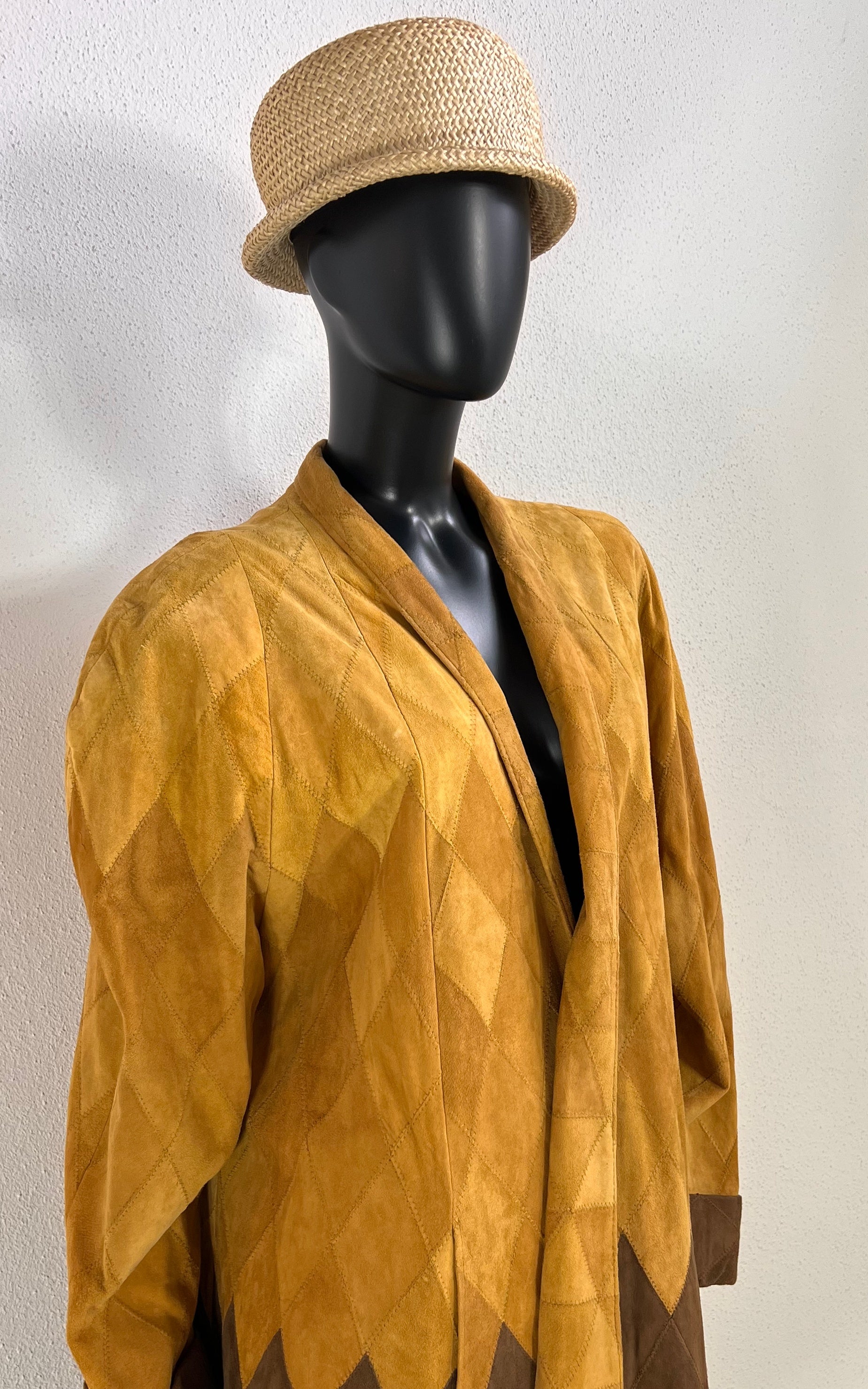 Vintage Suede Leather Coat