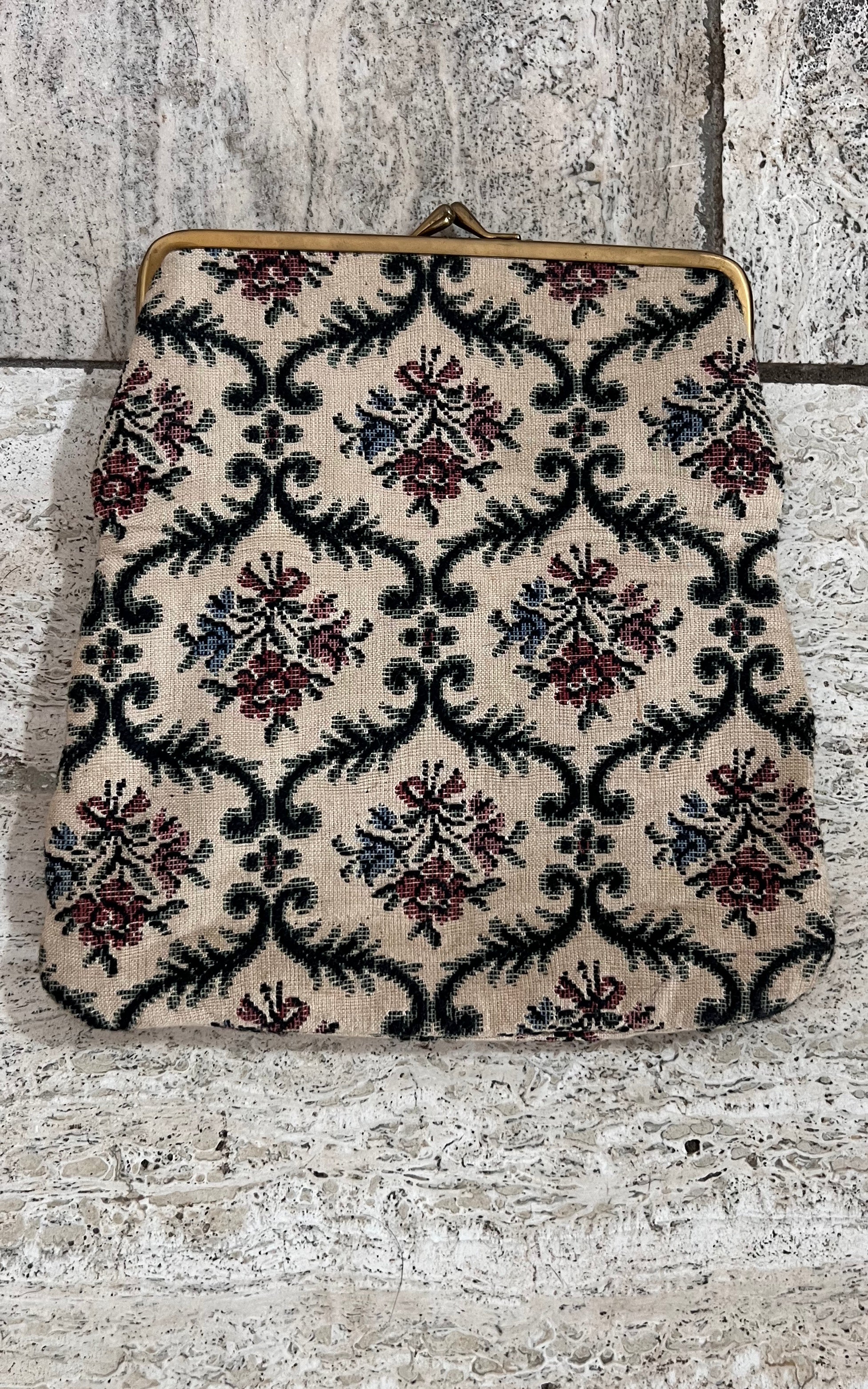 Vintage Needlepoint Pouch