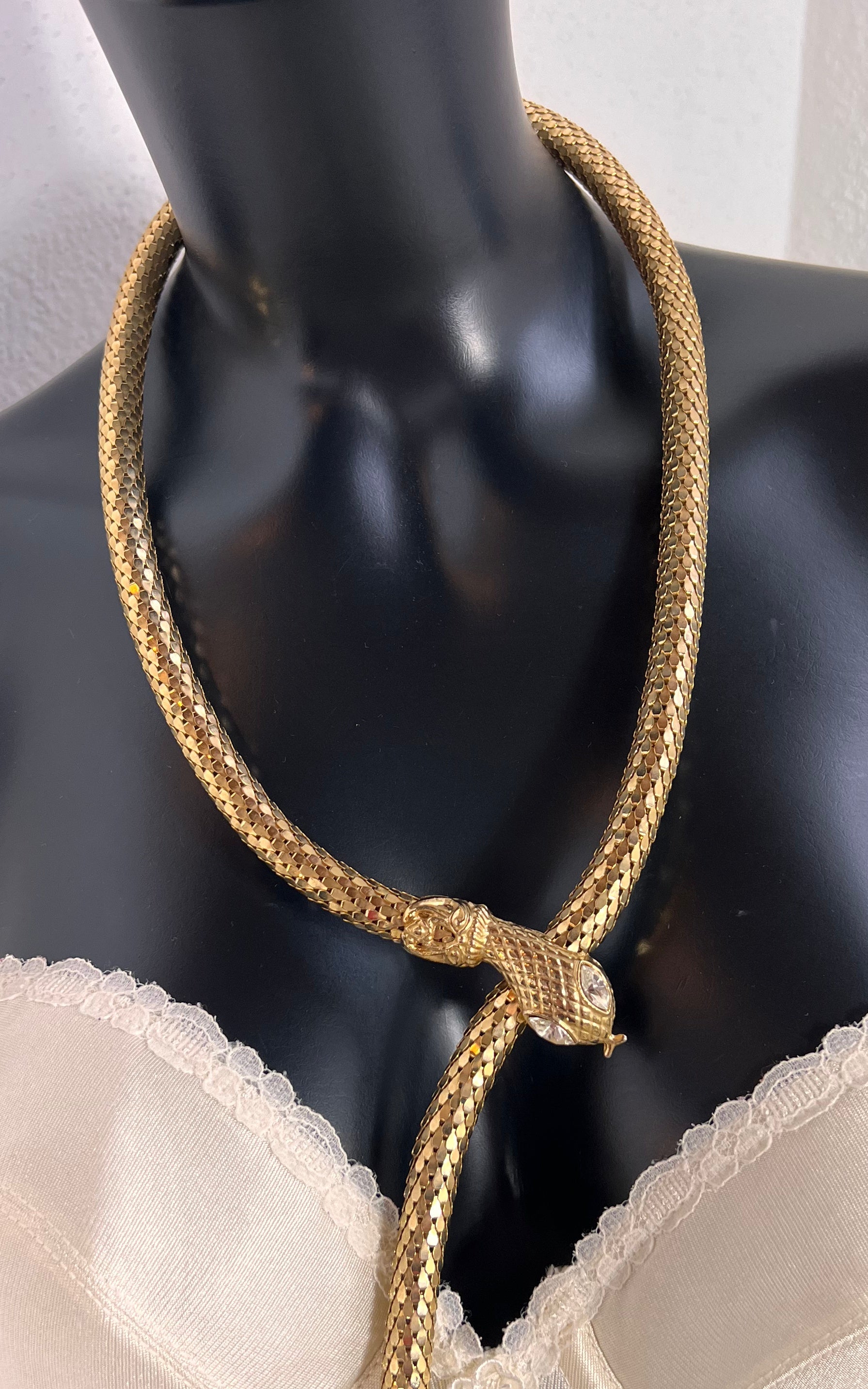 Vintage 90s Snake Belt / Necklace