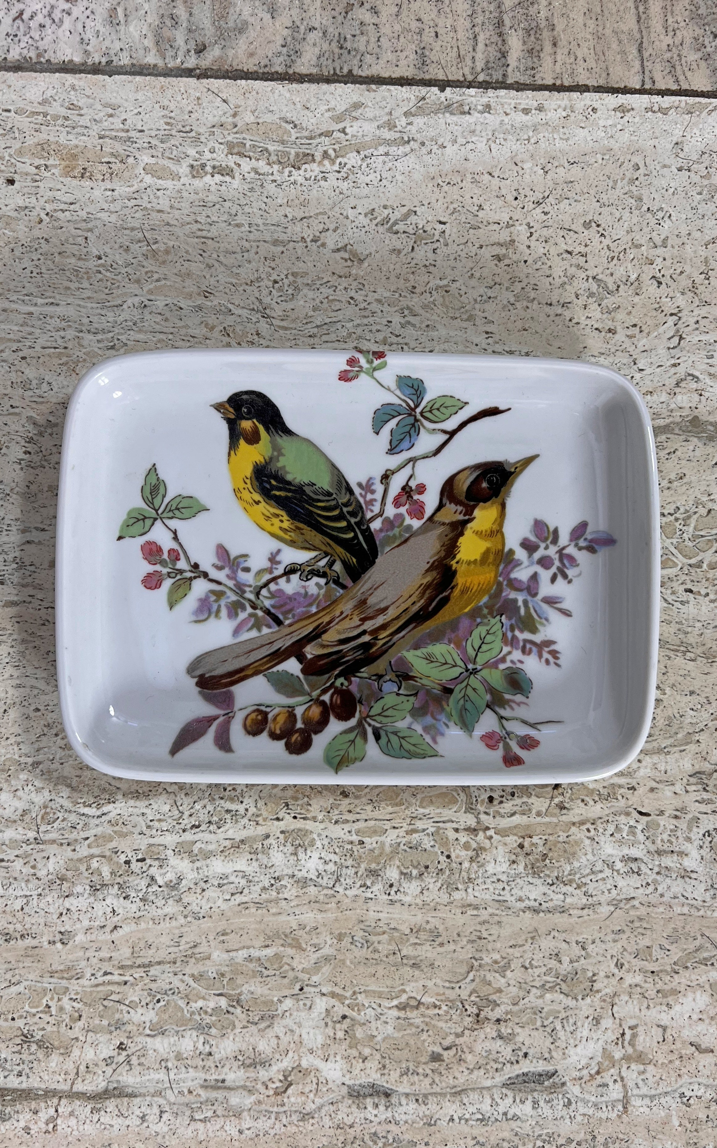 Vintage 1981 Bauscher Weiden Porcelain Soap Dish with Birds – Bavaria Germany