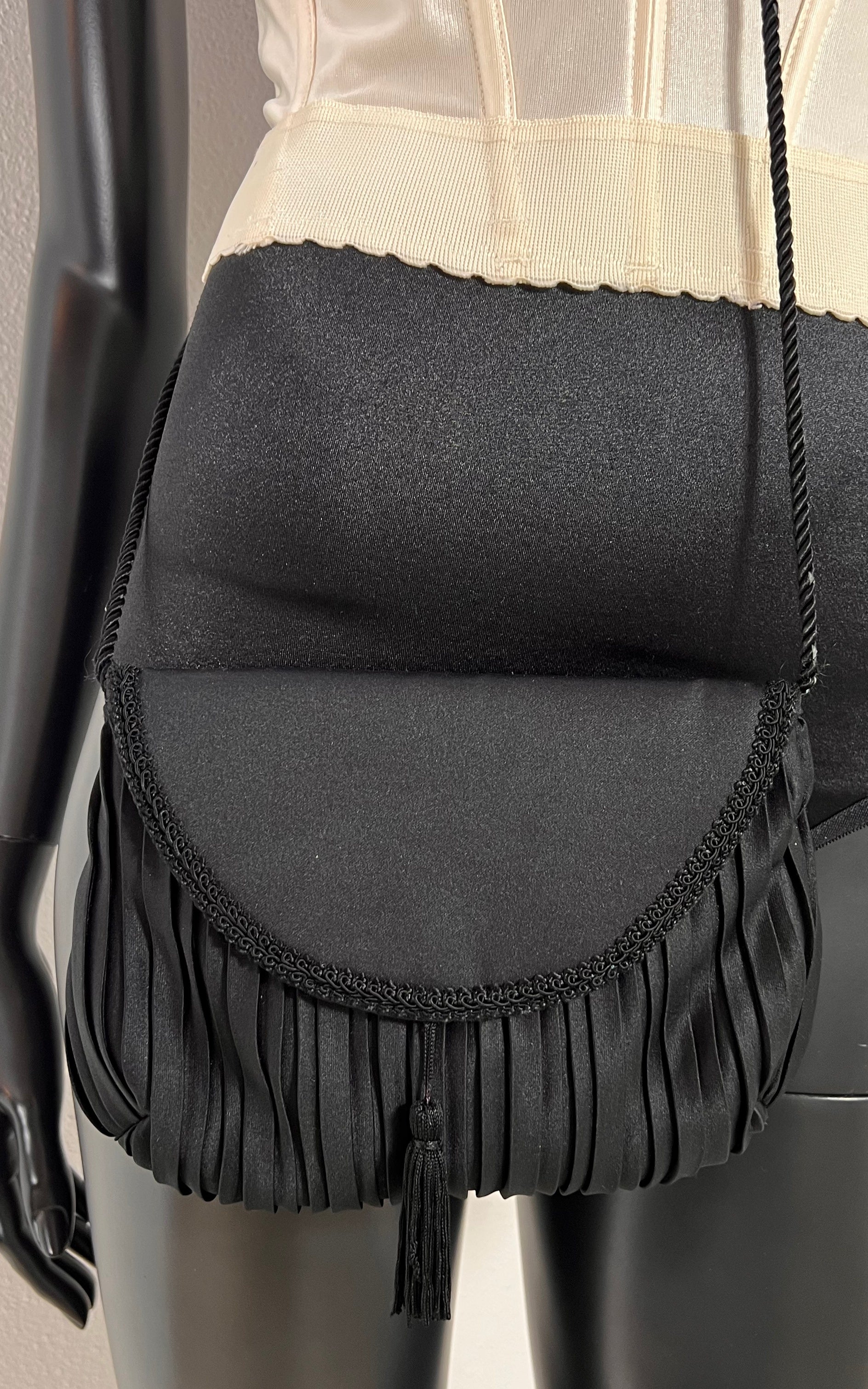 Vintage Satin Tassel Bag