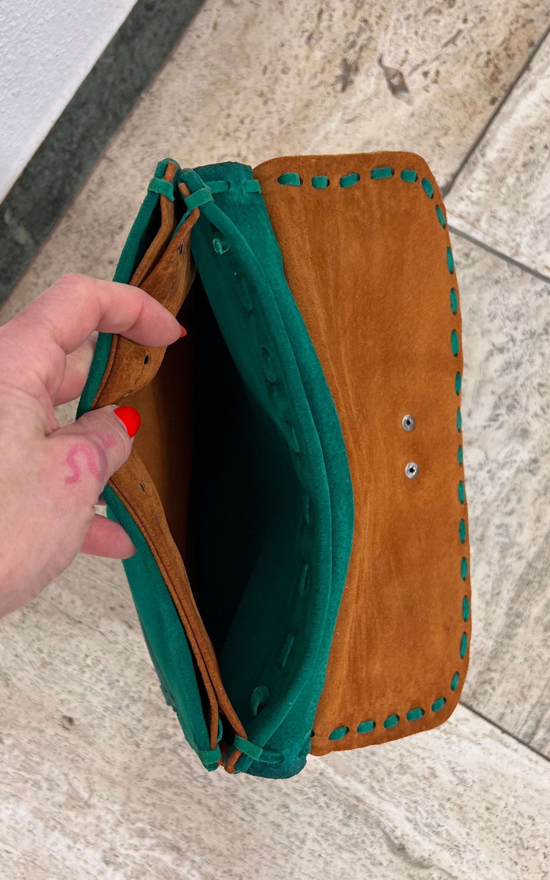 Vintage 70s Suede Bag