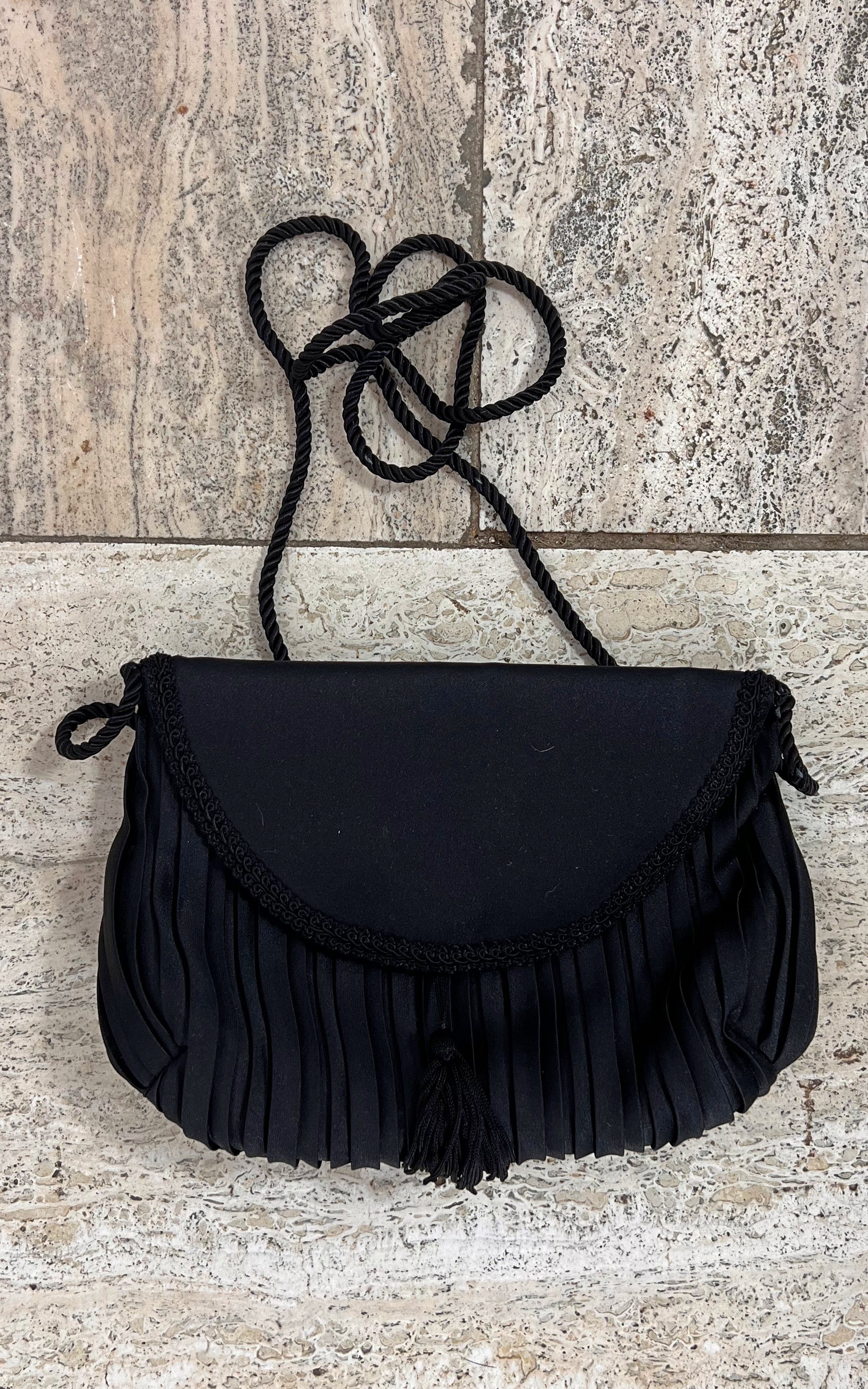 Vintage Satin Tassel Bag