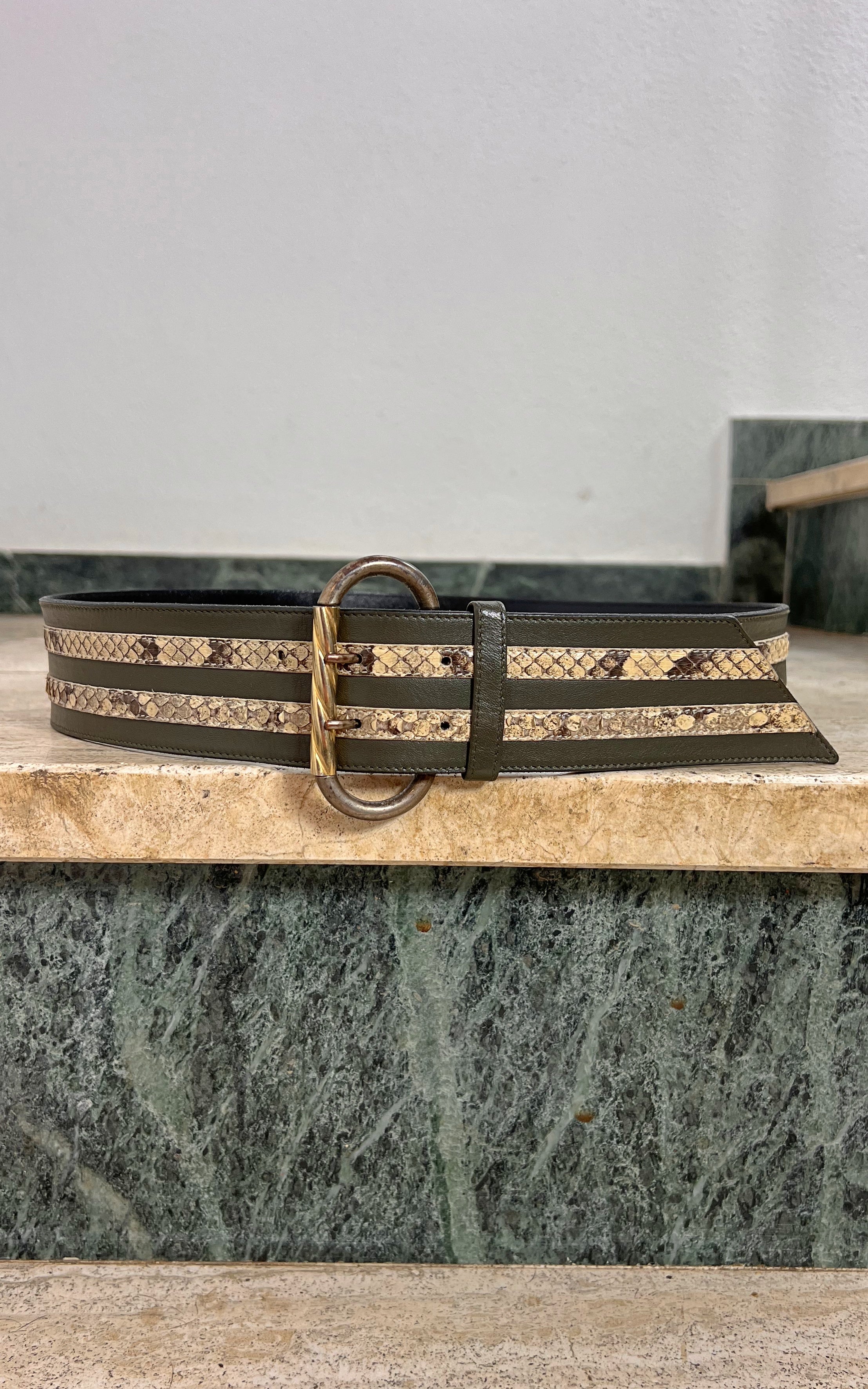 Vintage Escada Snakeskin Belt