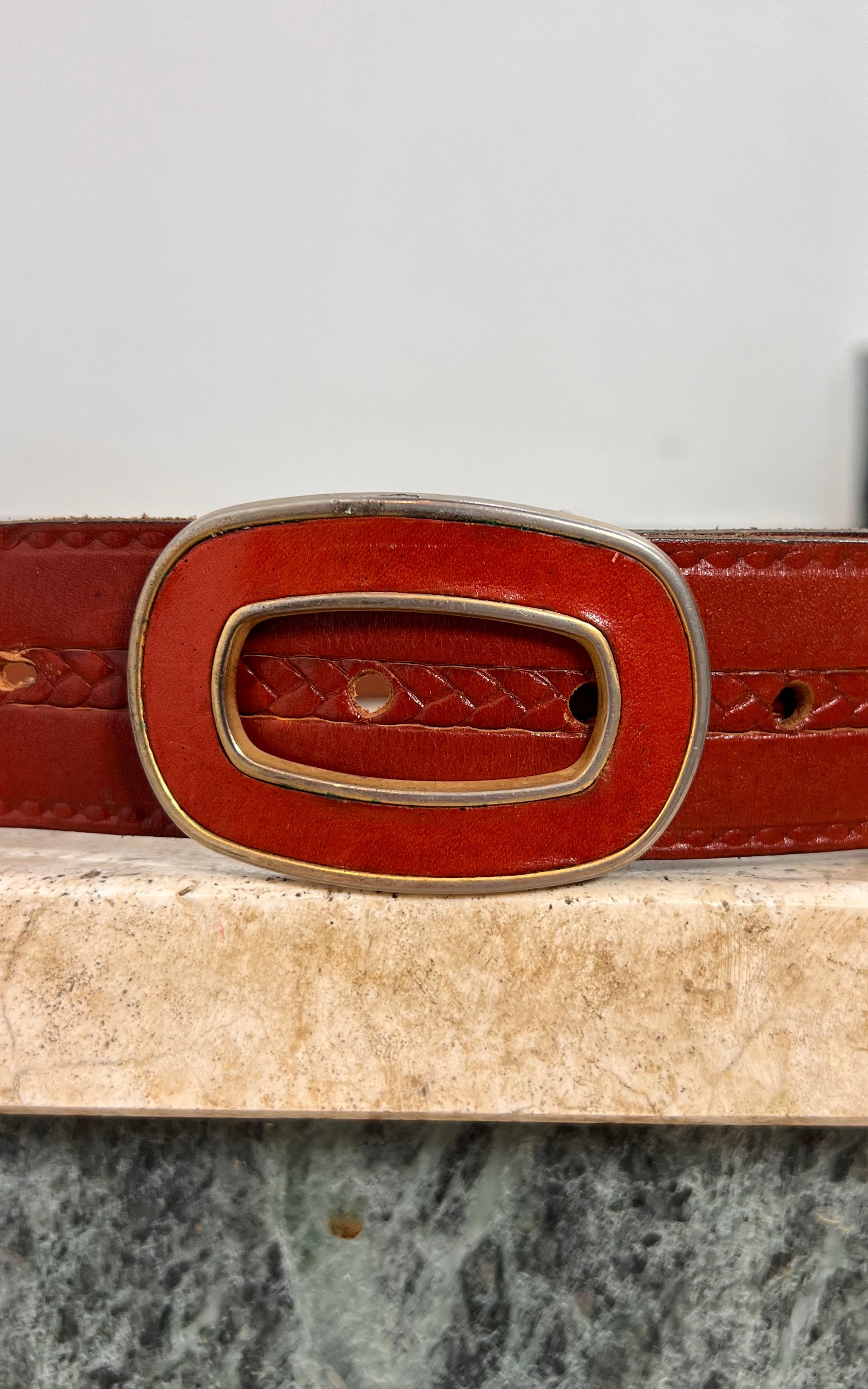 Vintage 70s Leather Belt