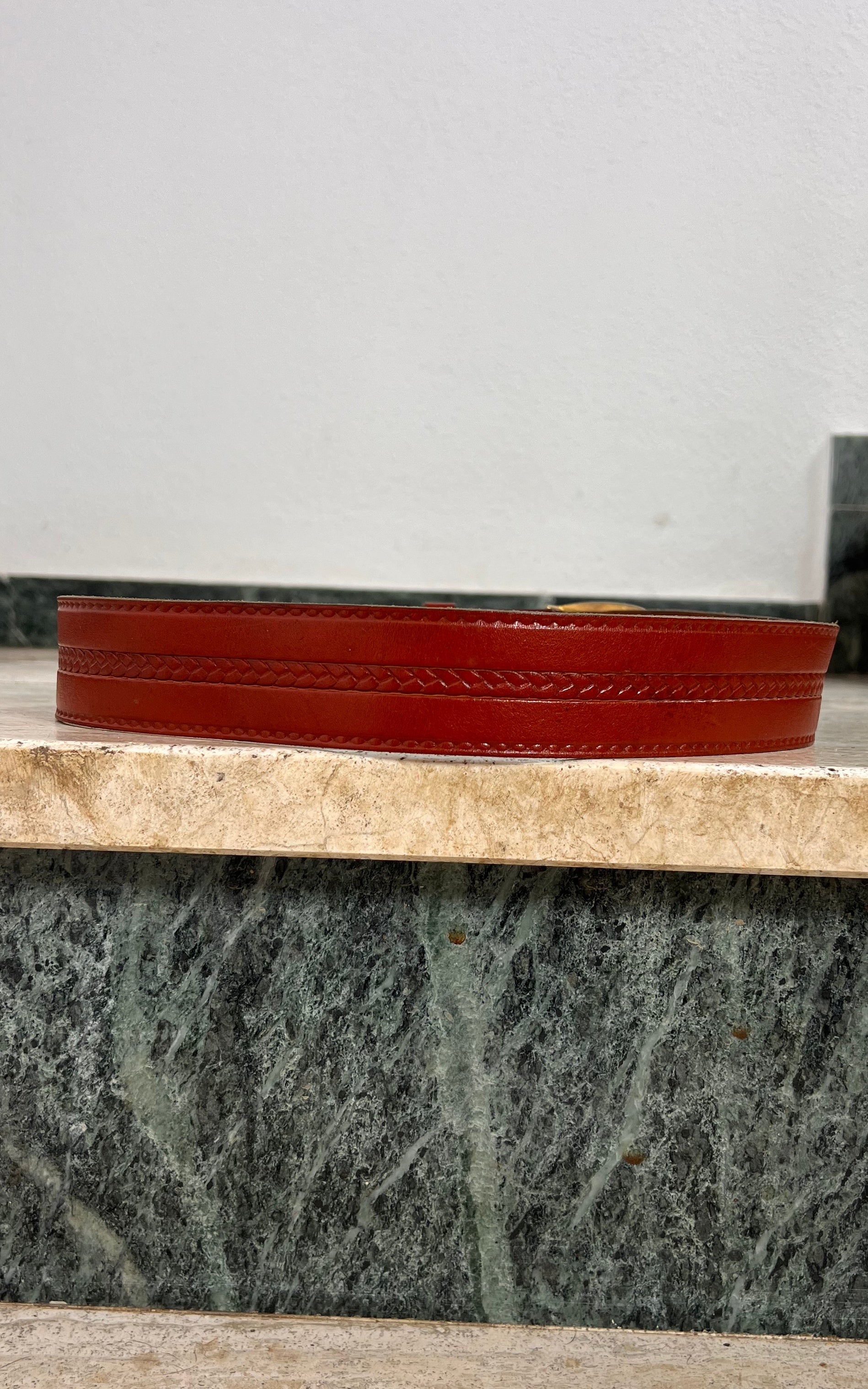 Vintage 70s Leather Belt