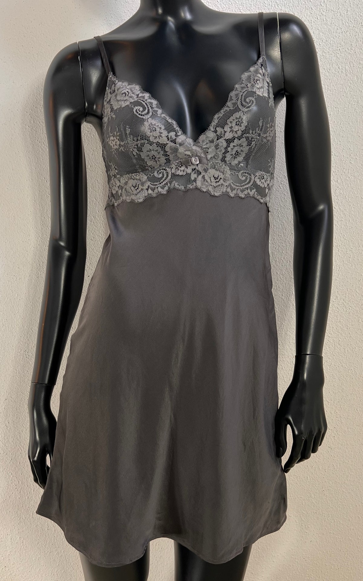 Intimissimi Silk Lace Mini Slip Dress