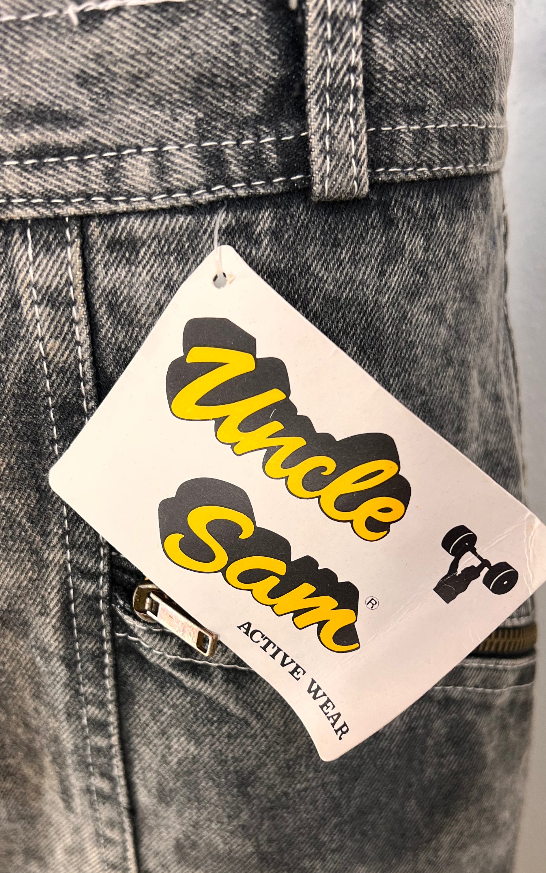 Vintage Uncle Sam Acid Washed Skirt