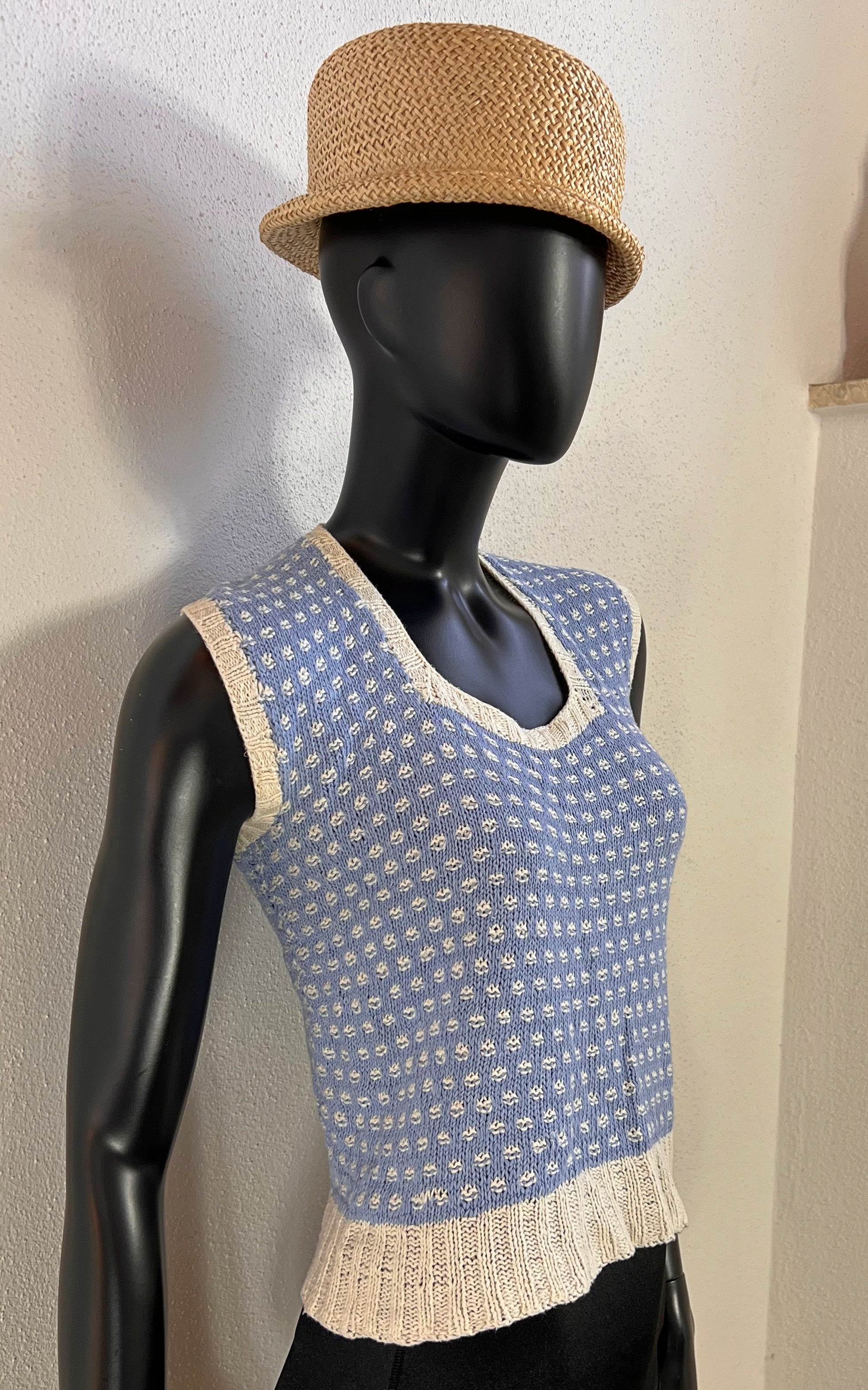 Vintage 40s Silk Knit Top