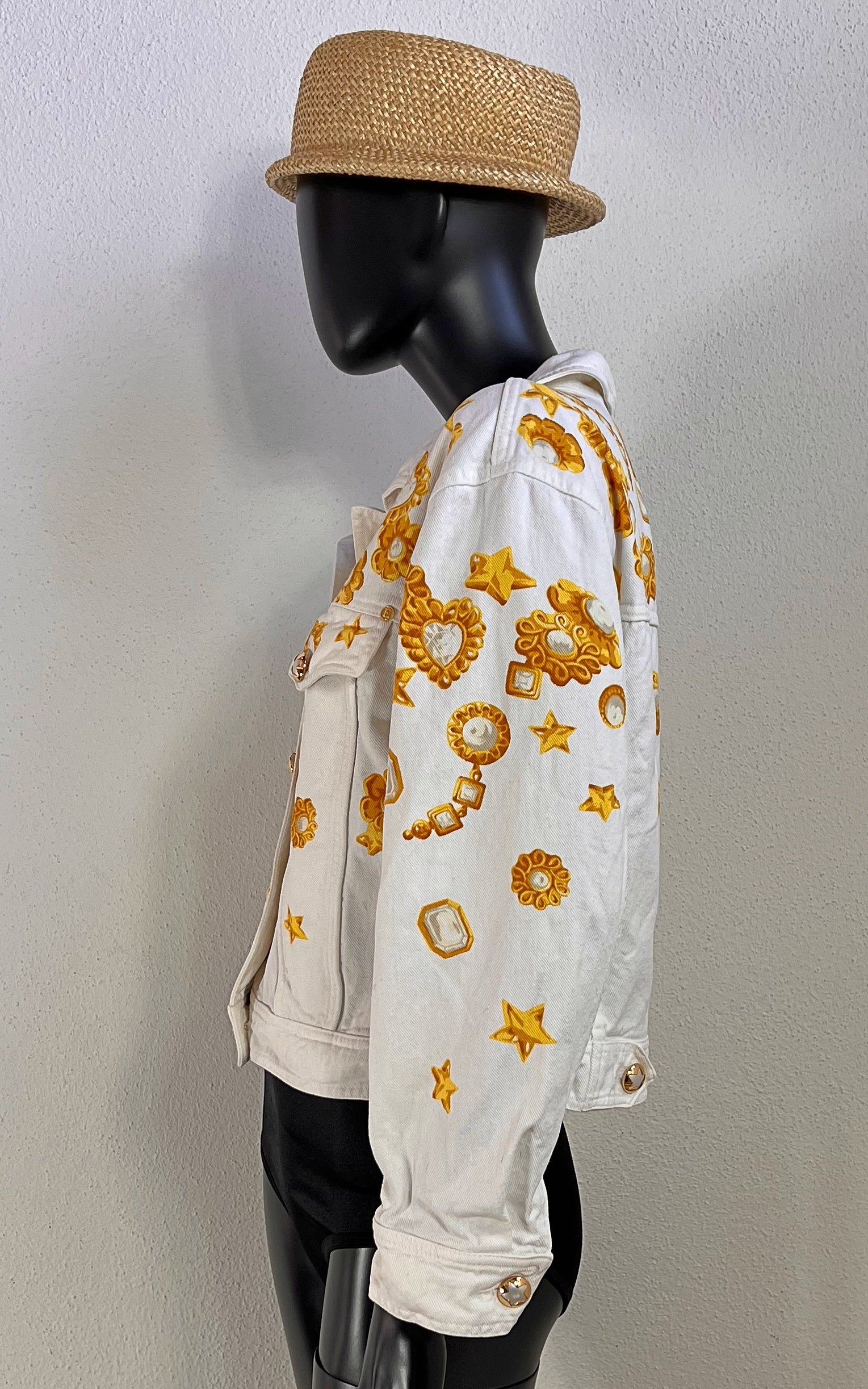 Vintage 90s Escada Gem Denim Jacket