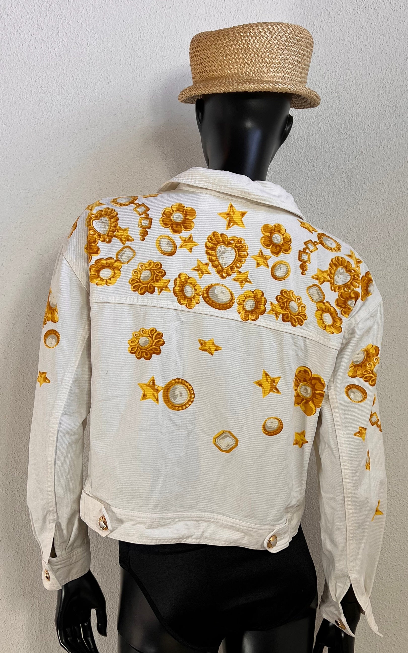 Vintage 90s Escada Gem Denim Jacket
