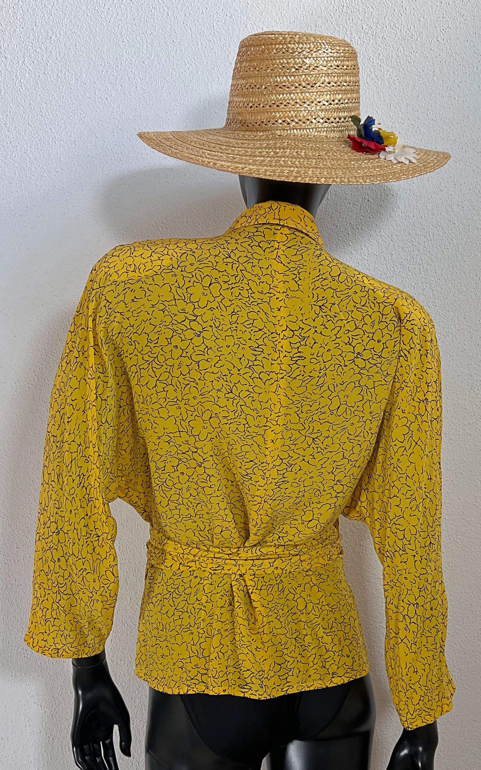 Vintage 90s Silk Wrap Blouse