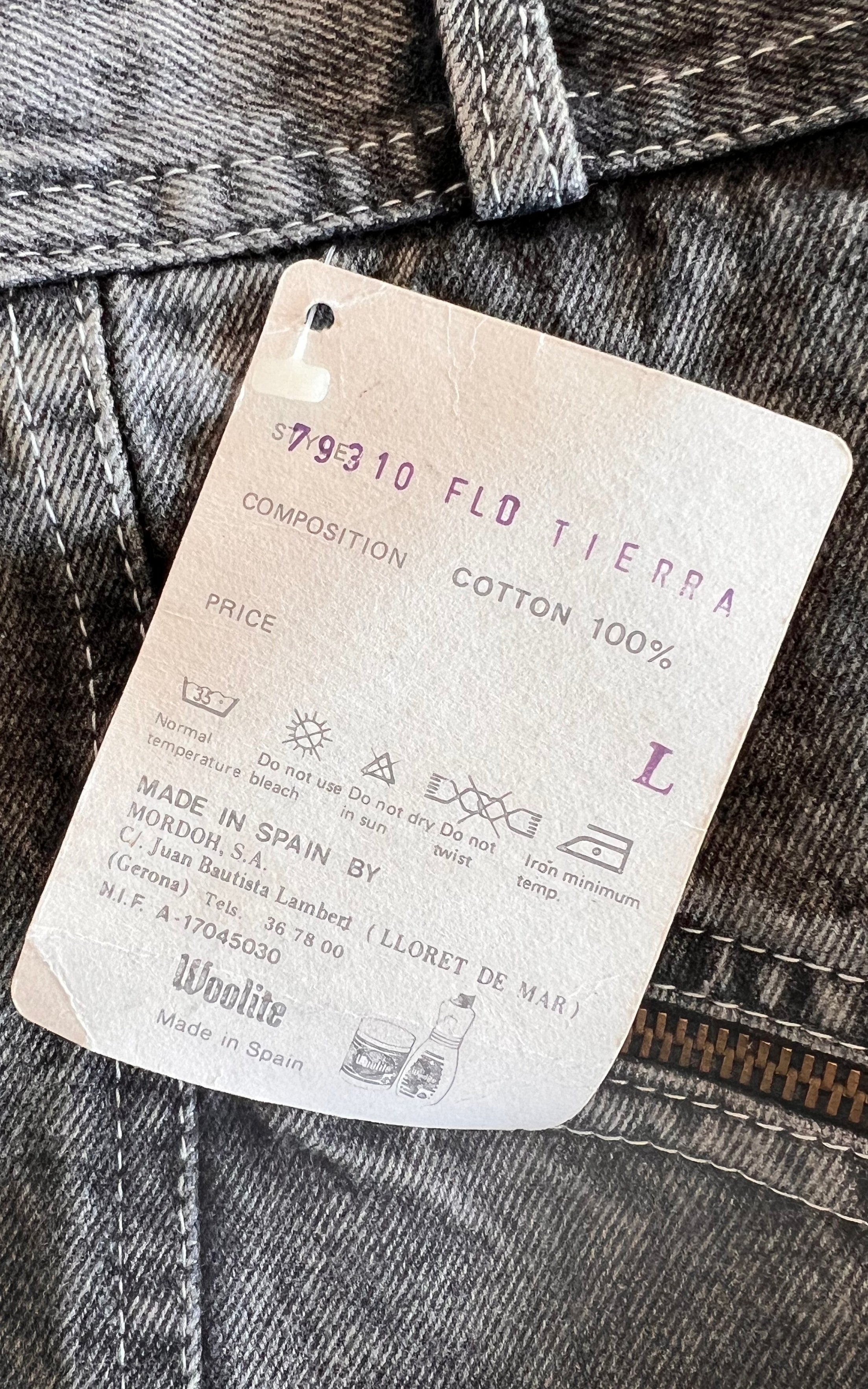 Vintage Uncle Sam Acid Washed Skirt