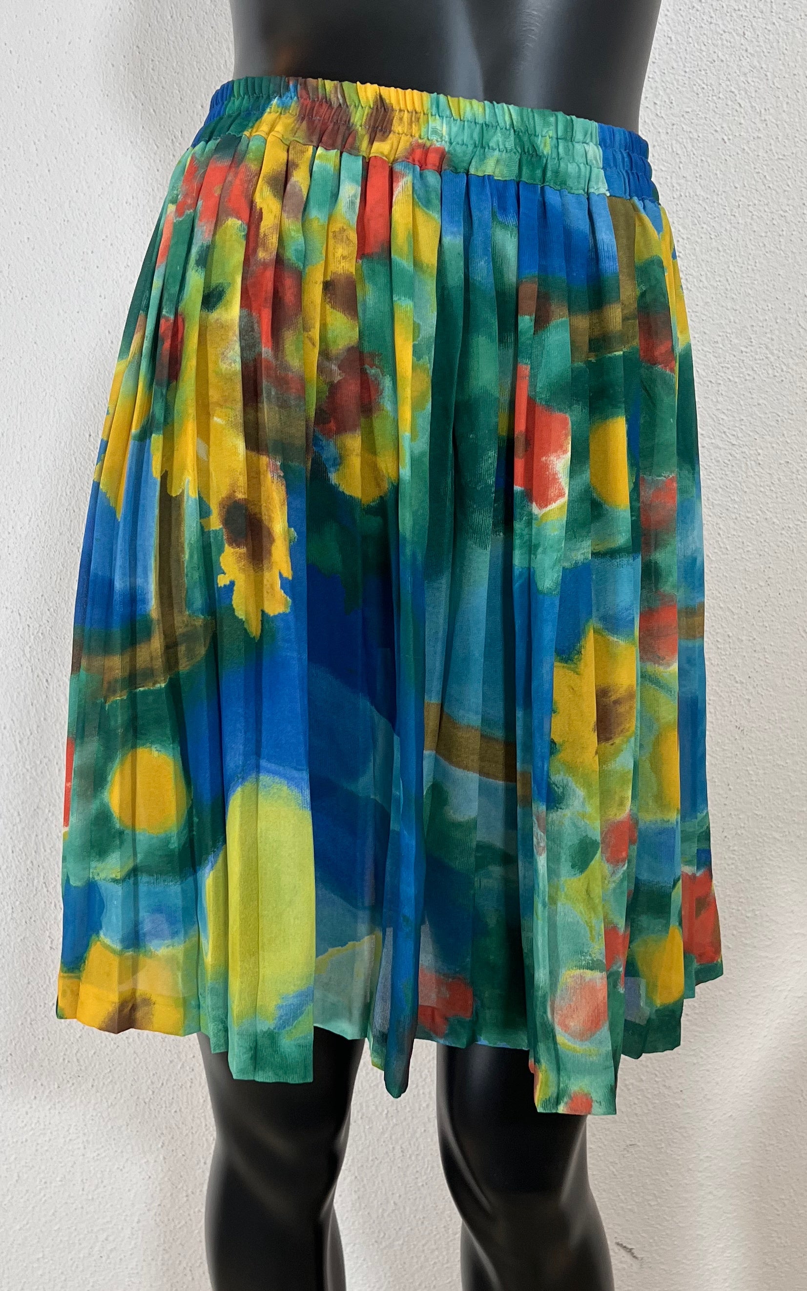 Vintage Y2K Flower Pleated Skirt