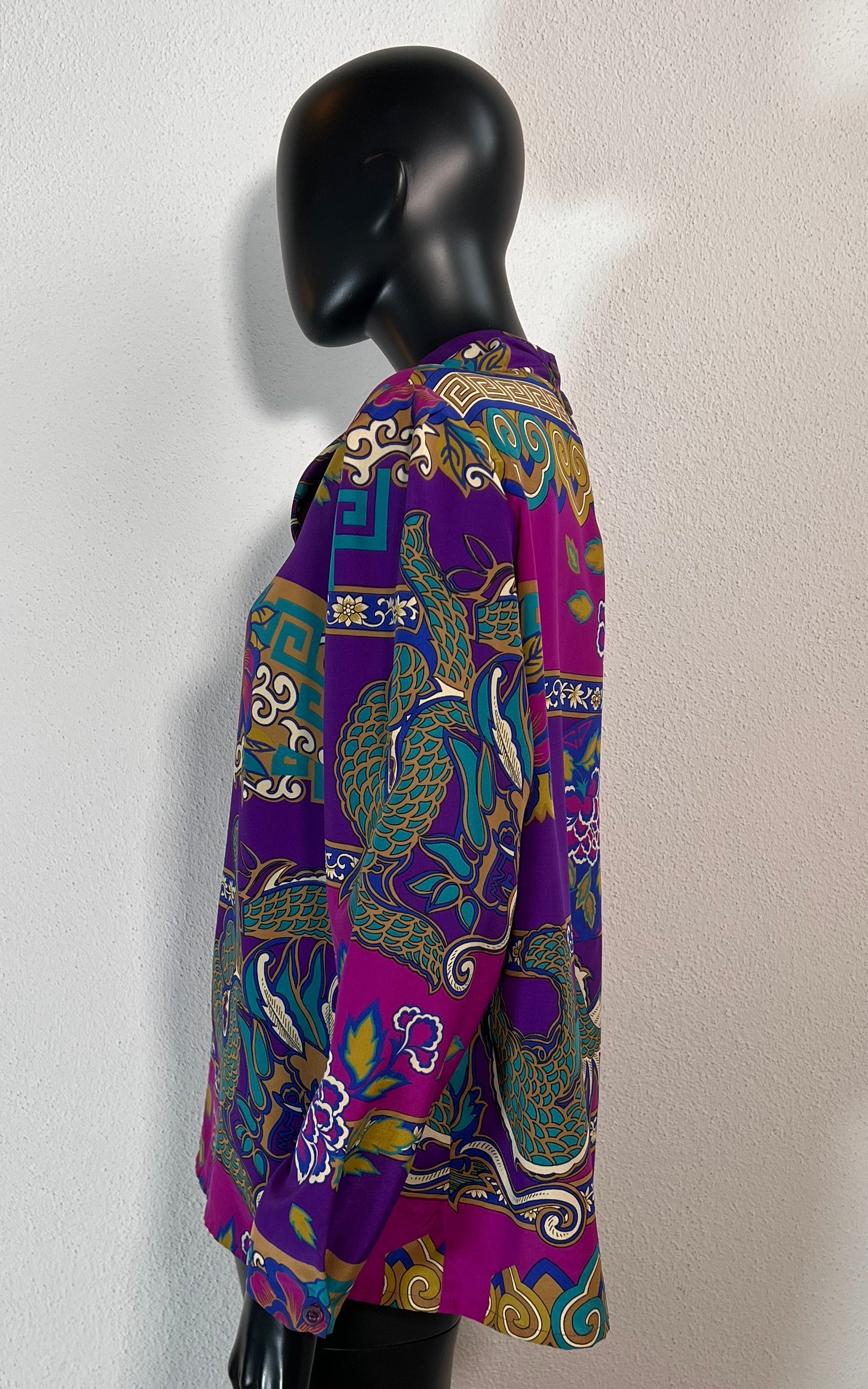 Vintage Shawl Collar Blouse