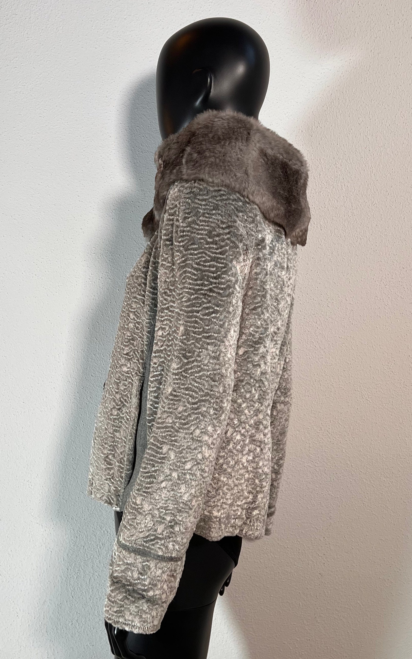 Vintage Armani Jeans Fake Fur Jacket