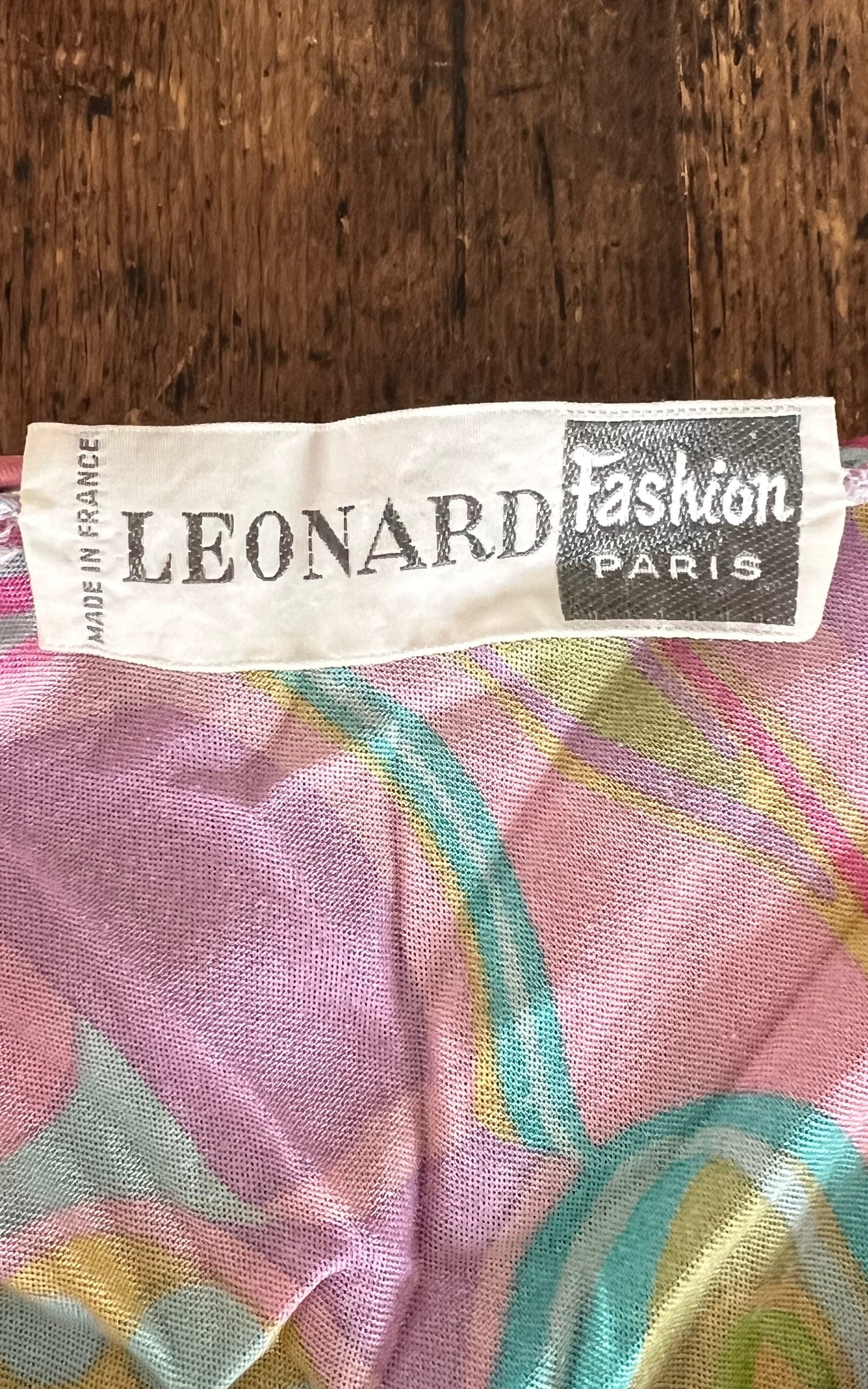 Vintage Leonard Paris Silk Top