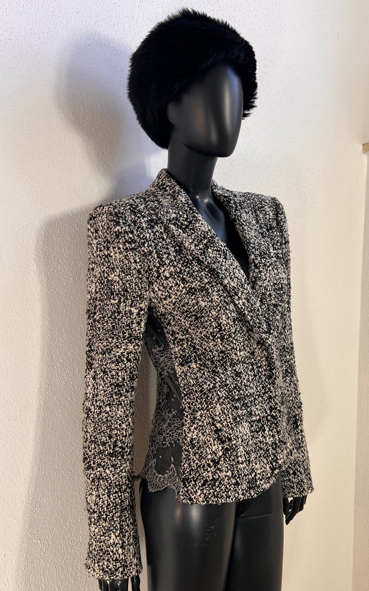 Gianfranco Ferré Wool & Silk Cut-Out Lace Blazer