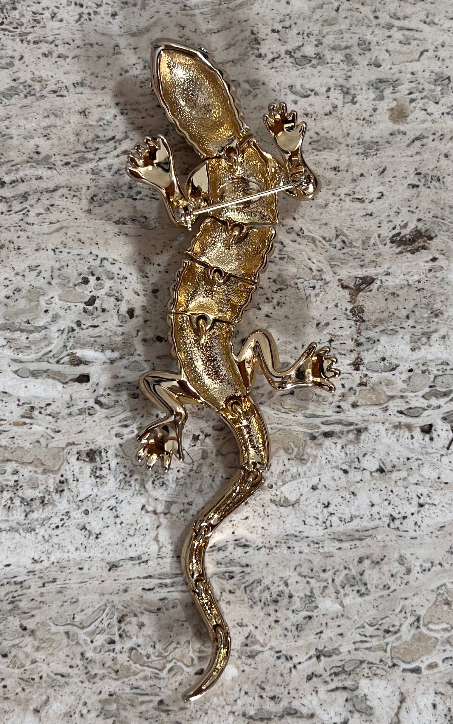 Vintage Salamander Shoulder Brooch