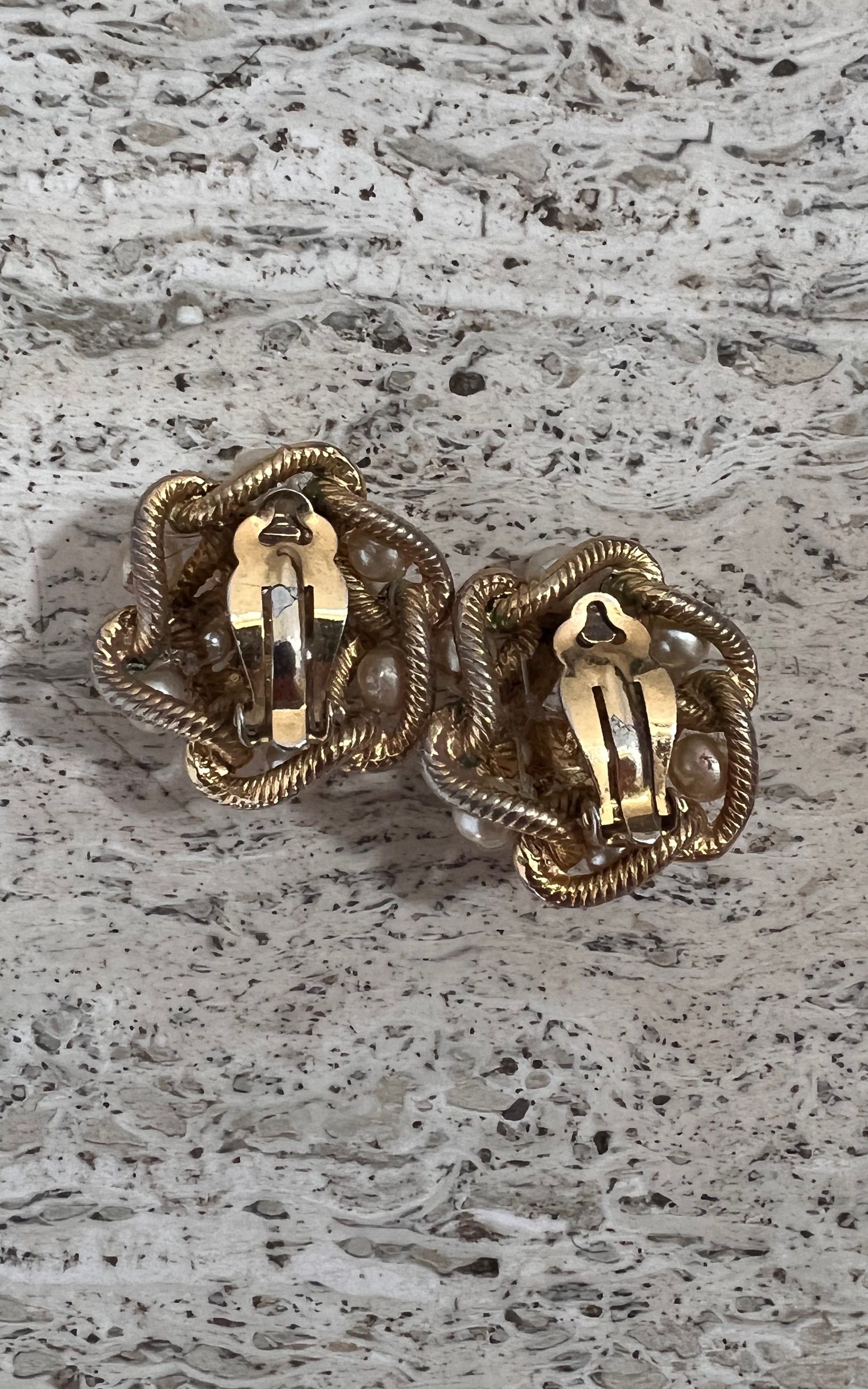 Vintage Mother of Pearl Clip Ons