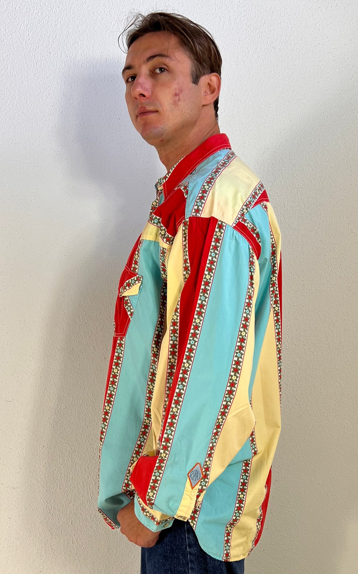 Vintage 90s MENS Replay Western Shirt