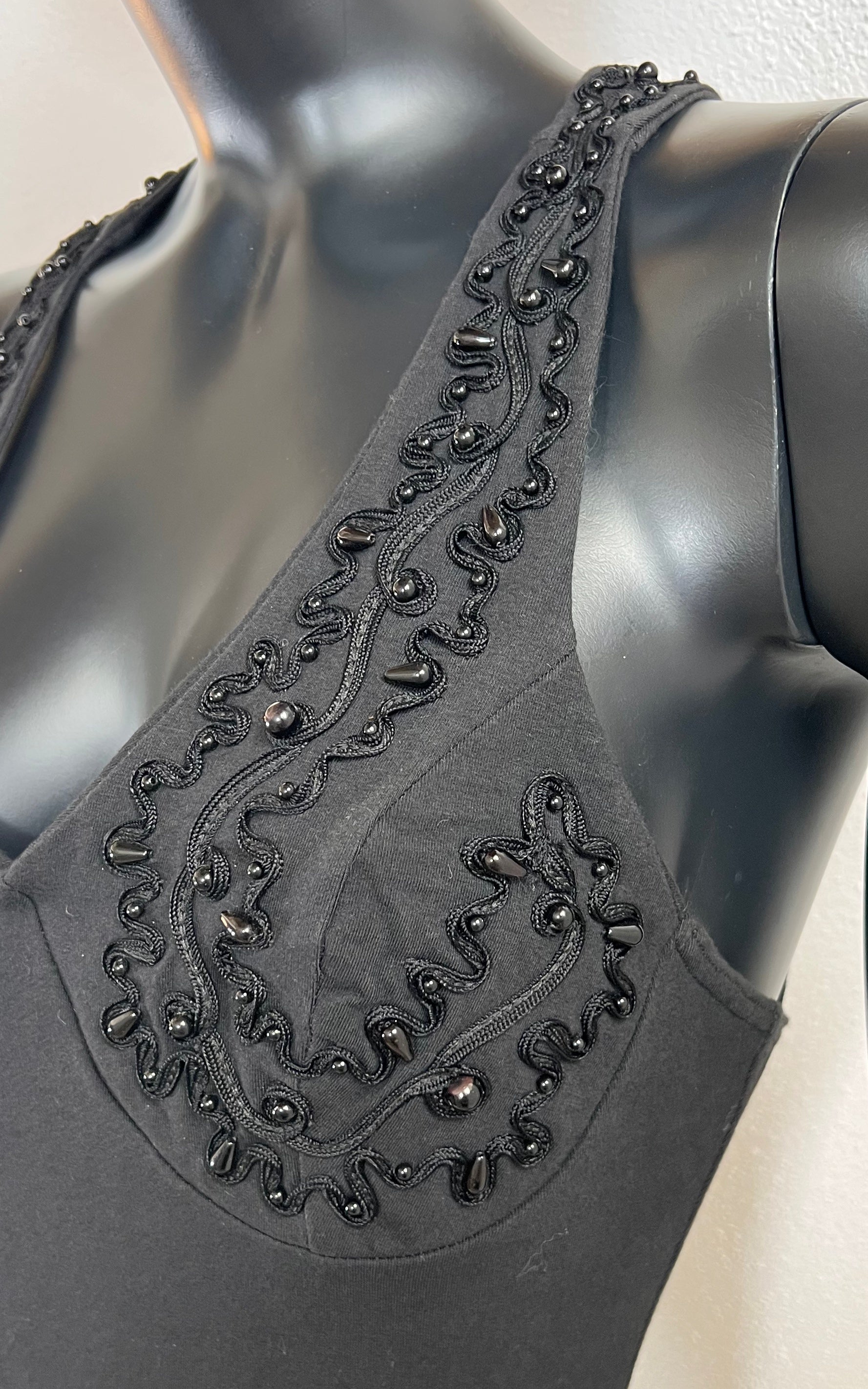 Vintage 90s Embroidered Body Suit