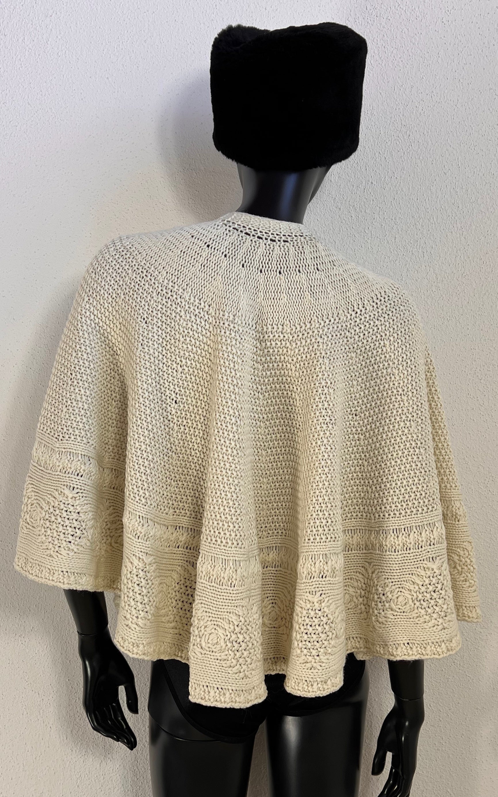 Vintage Bohemian Handmade Wool Cape