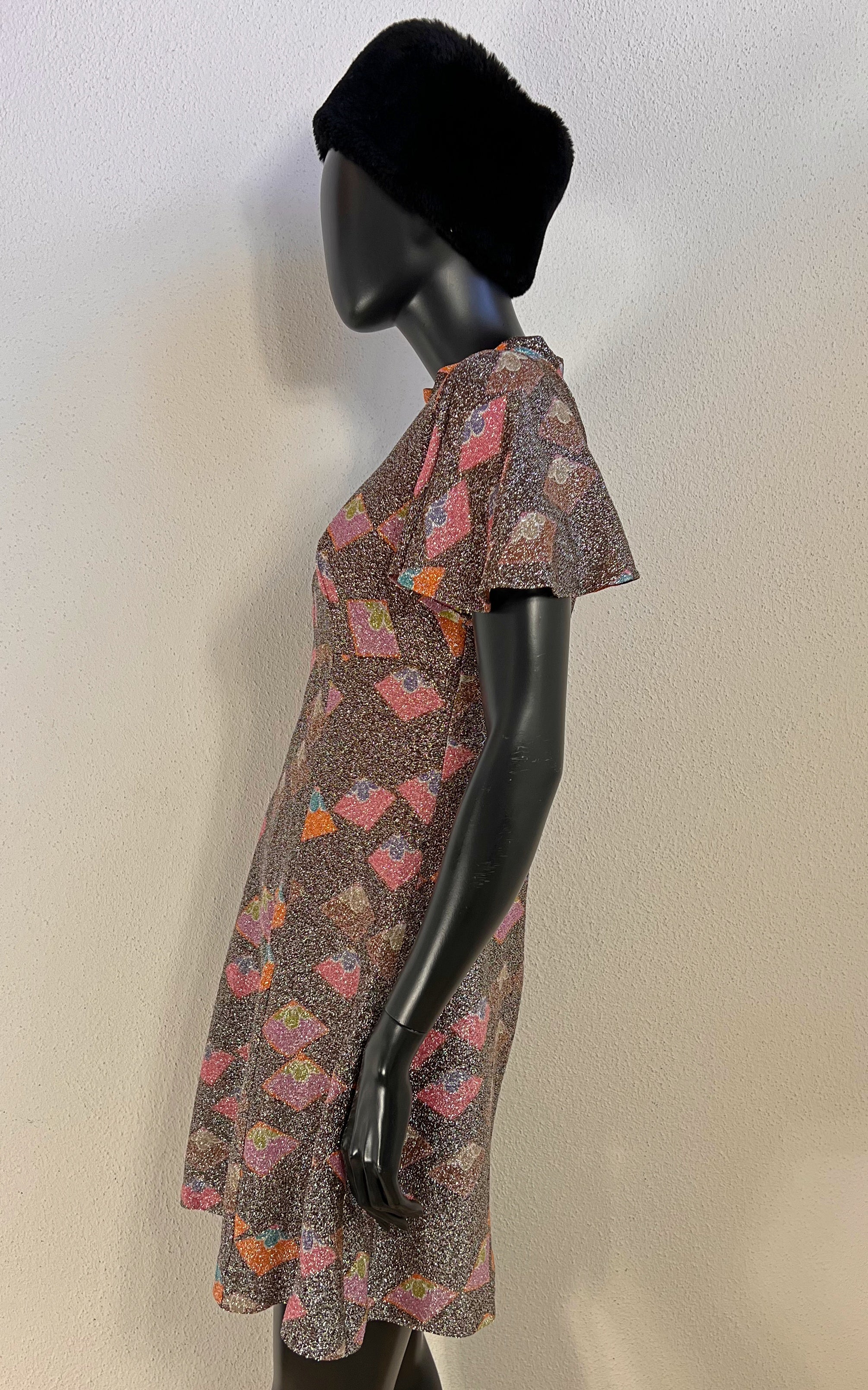 Vintage 70s Mini Glitter Dress