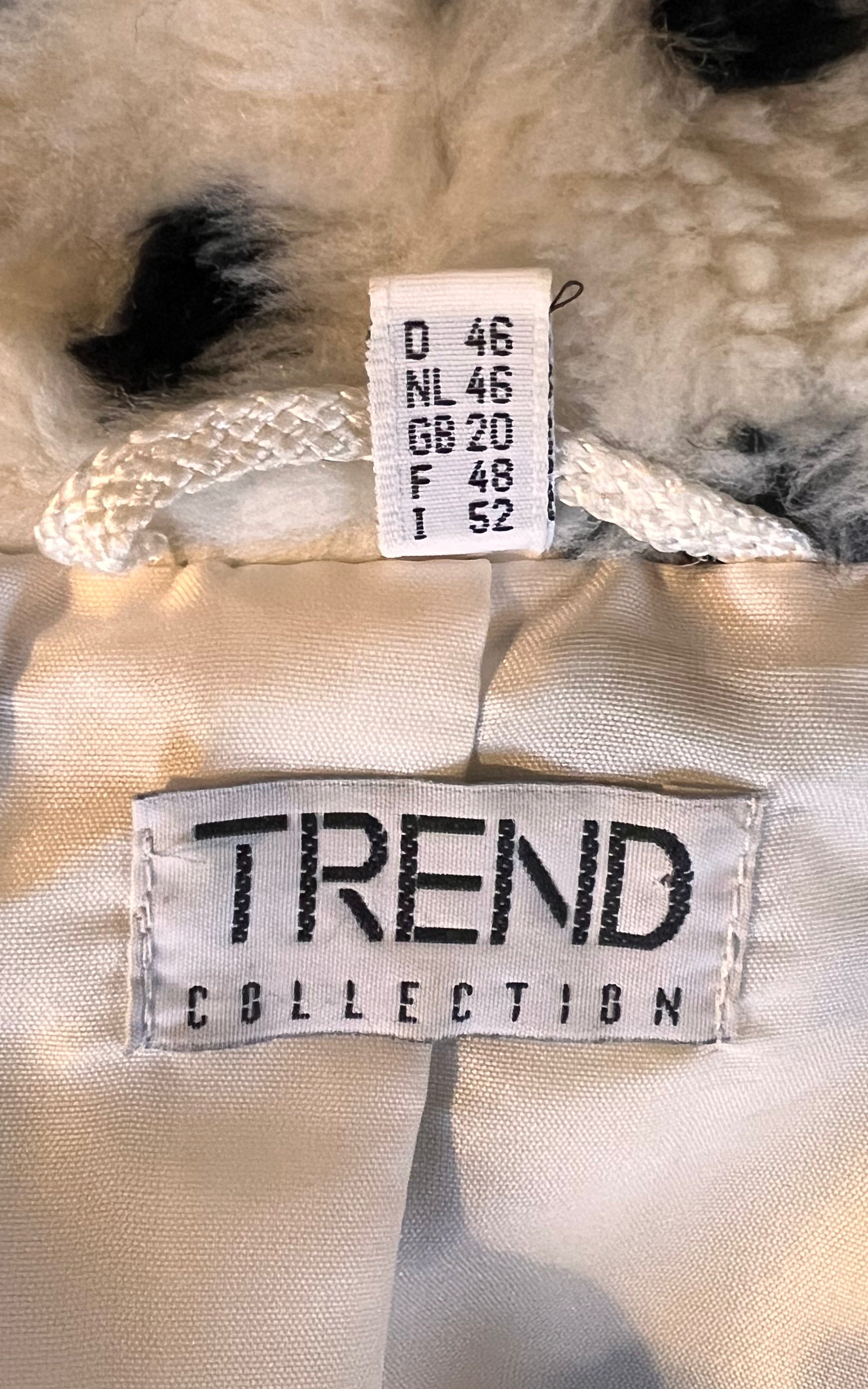 Vintage 90s Faux Fur Dalmatian Jacket