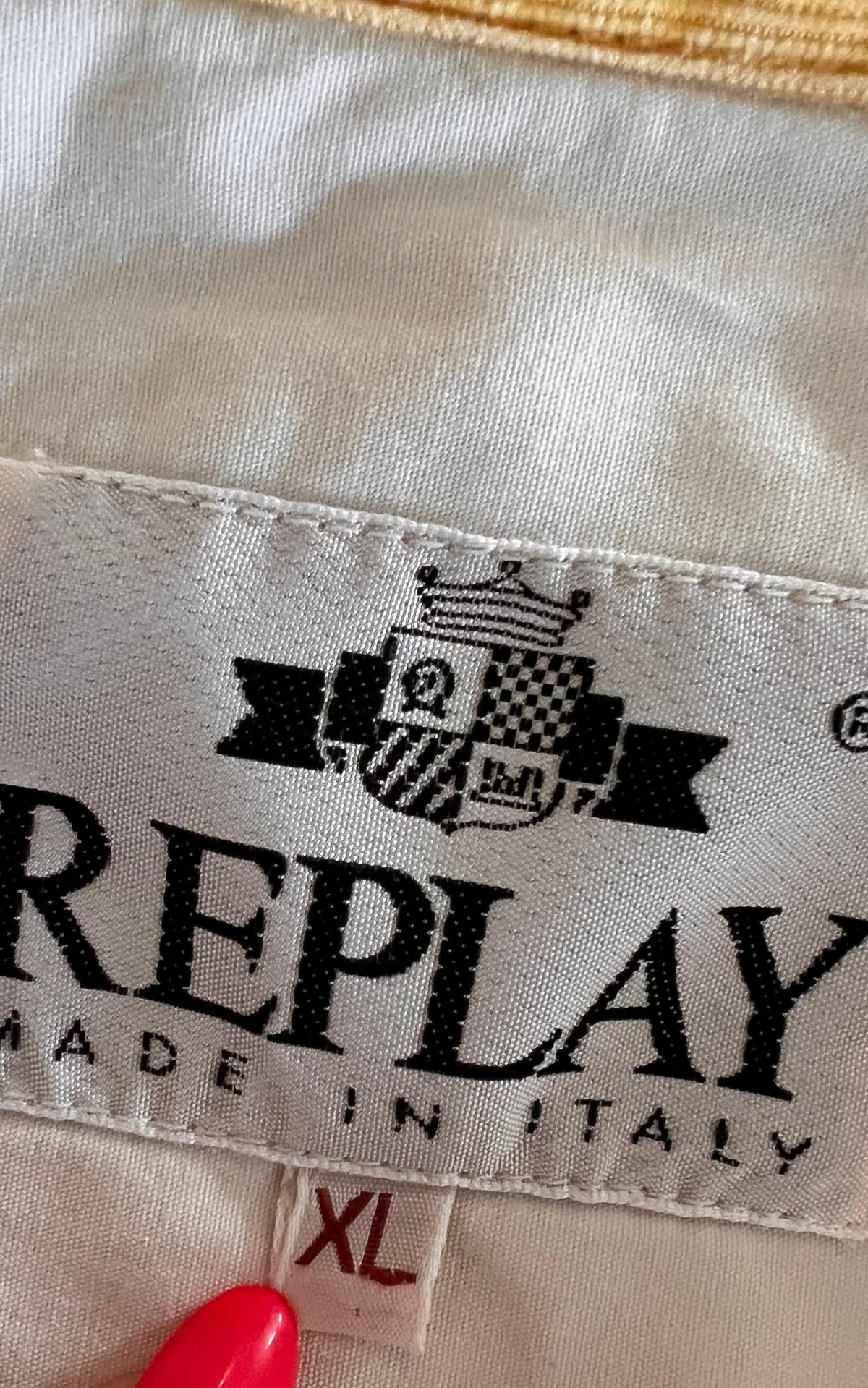 Vintage 90s MENS Replay Made in Italy Colourful Cotton Shirt